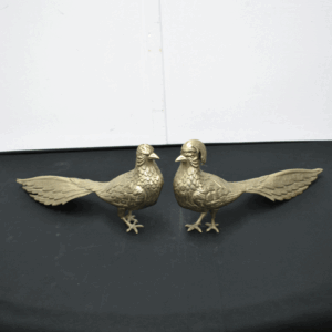 Pareja de faisanes latón