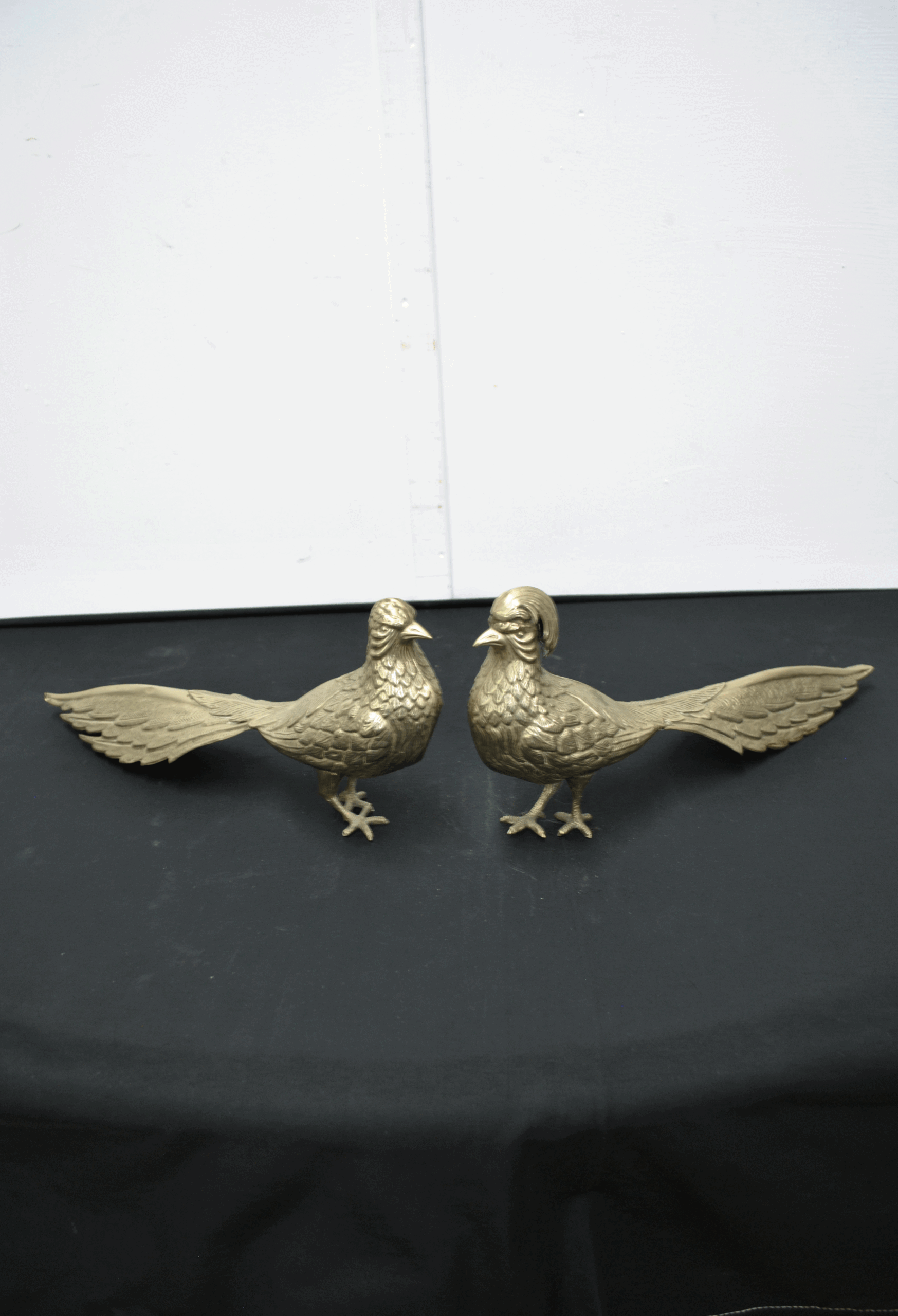 Pareja de faisanes latón