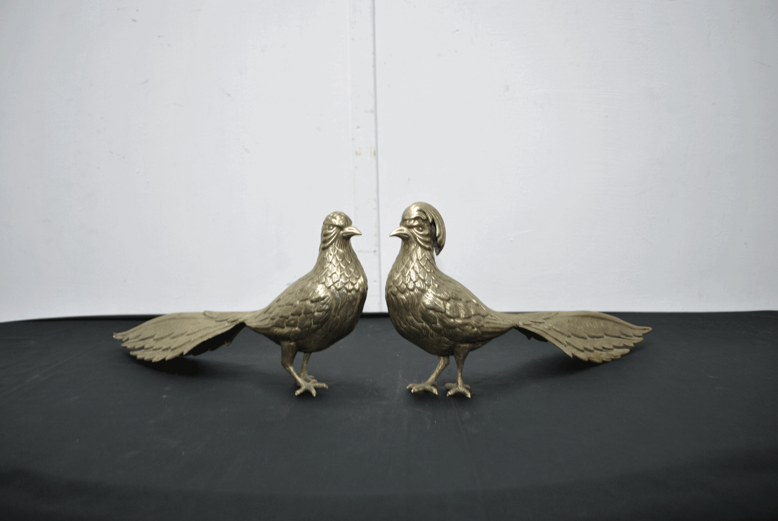 Pareja de faisanes latón - Imagen 3