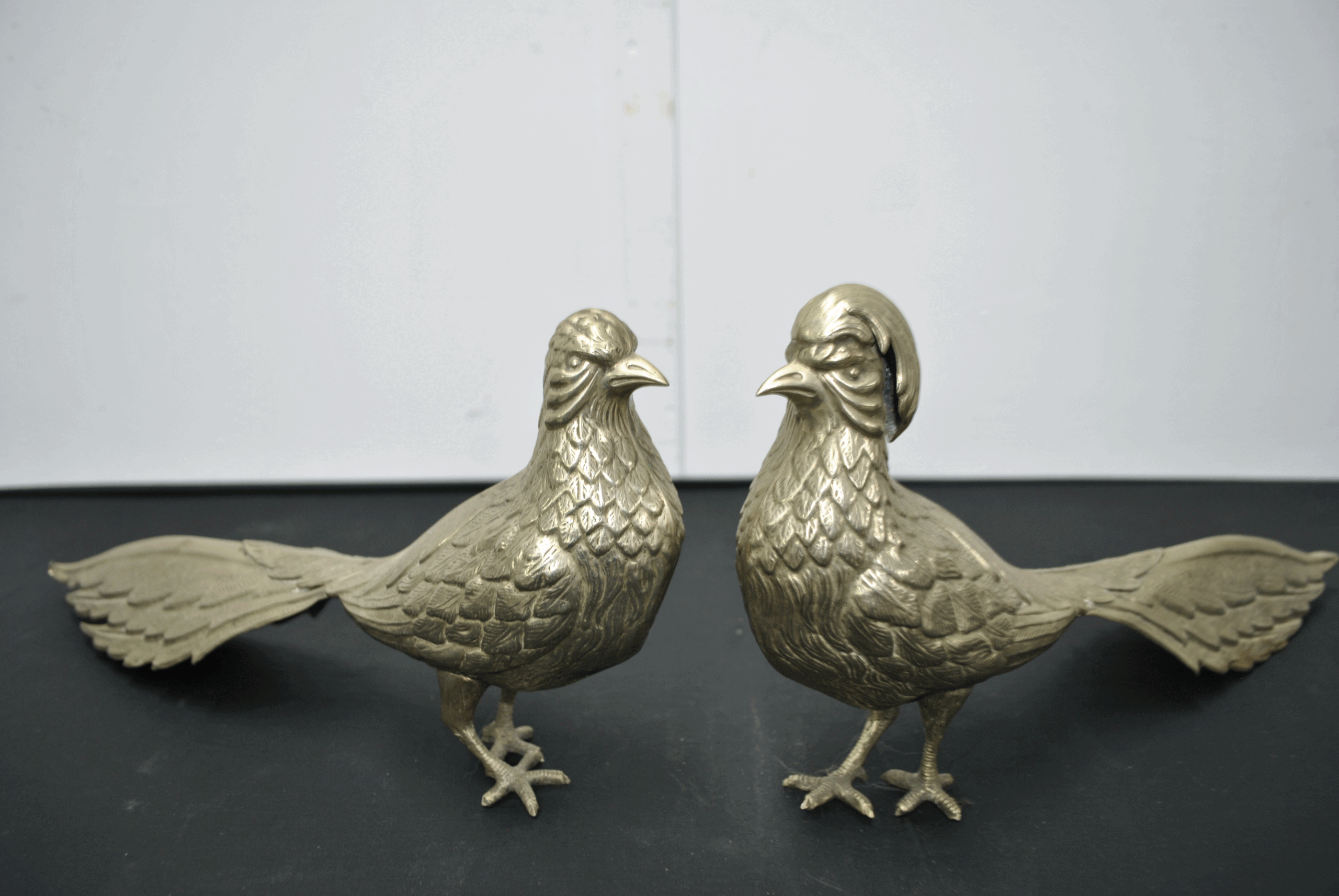 Pareja de faisanes latón - Imagen 4