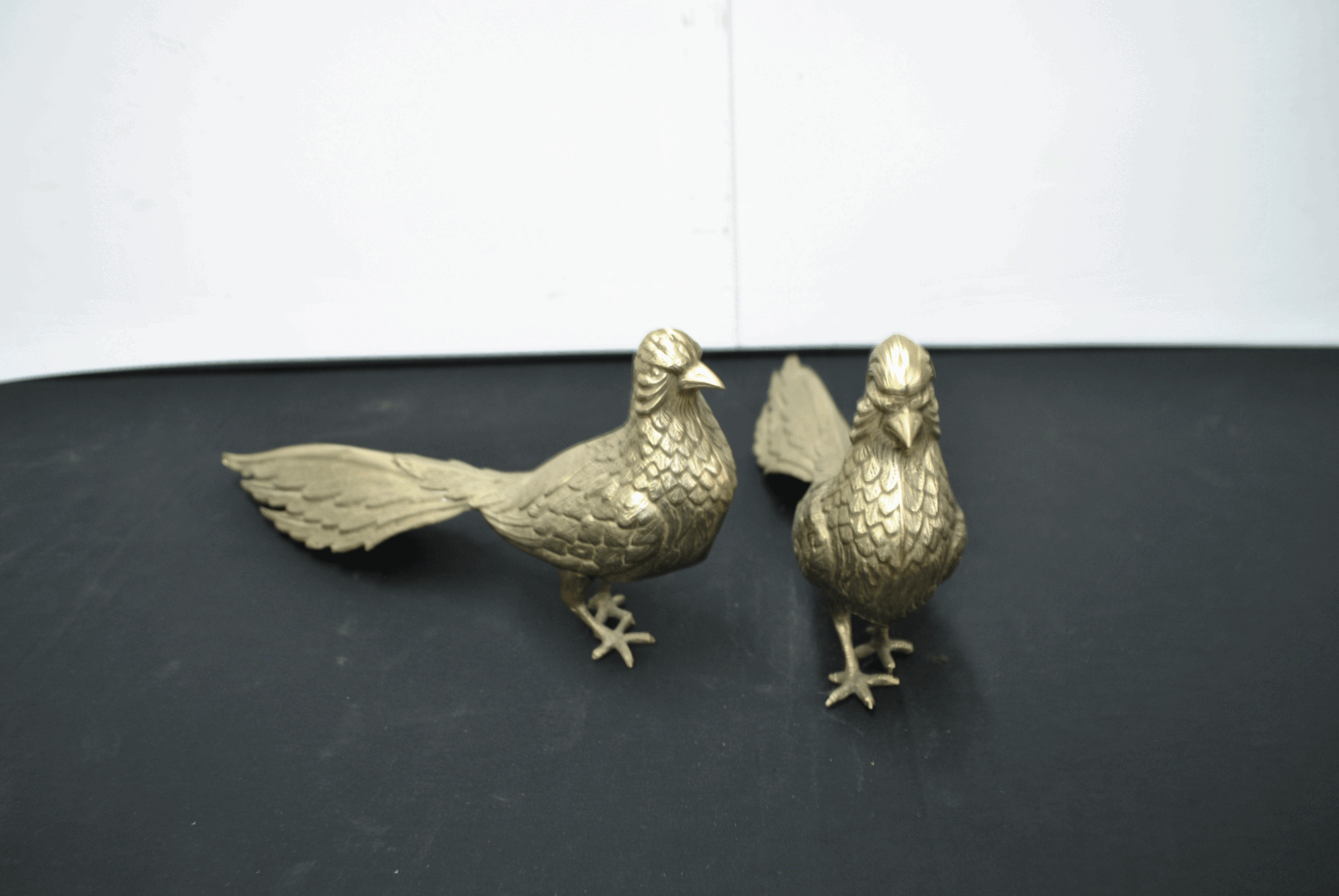 Pareja de faisanes latón - Imagen 2