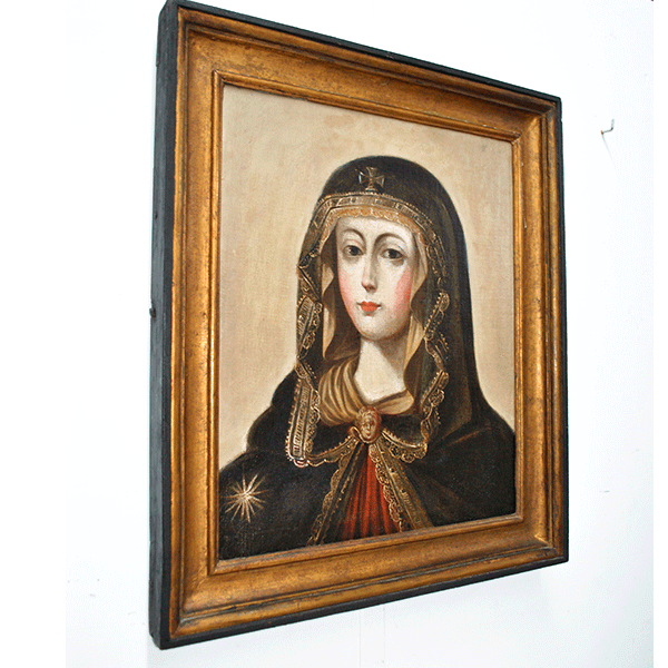 Óleo sobre lienzo Virgen del Popolo