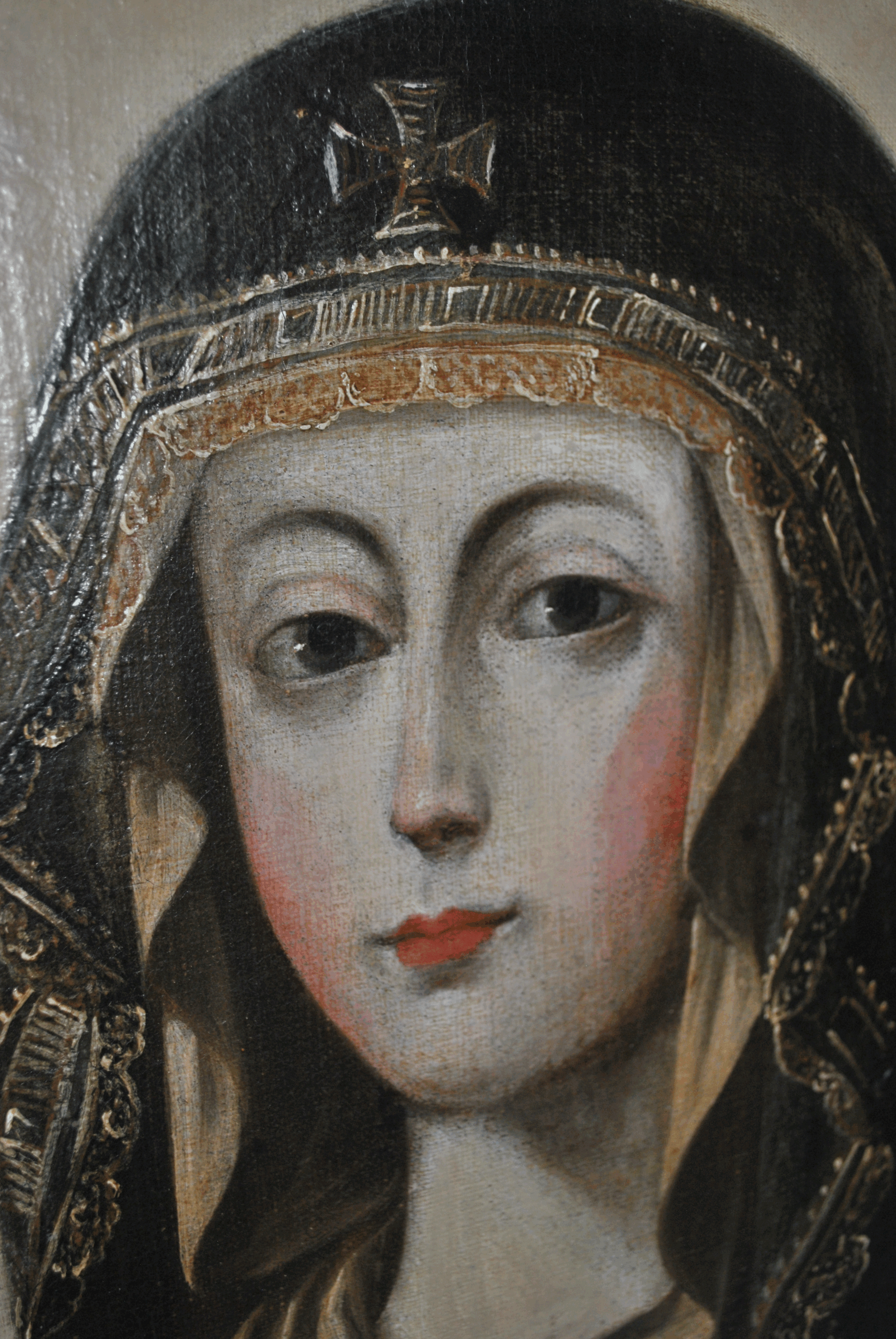 Óleo sobre lienzo Virgen del Popolo - Imagen 6