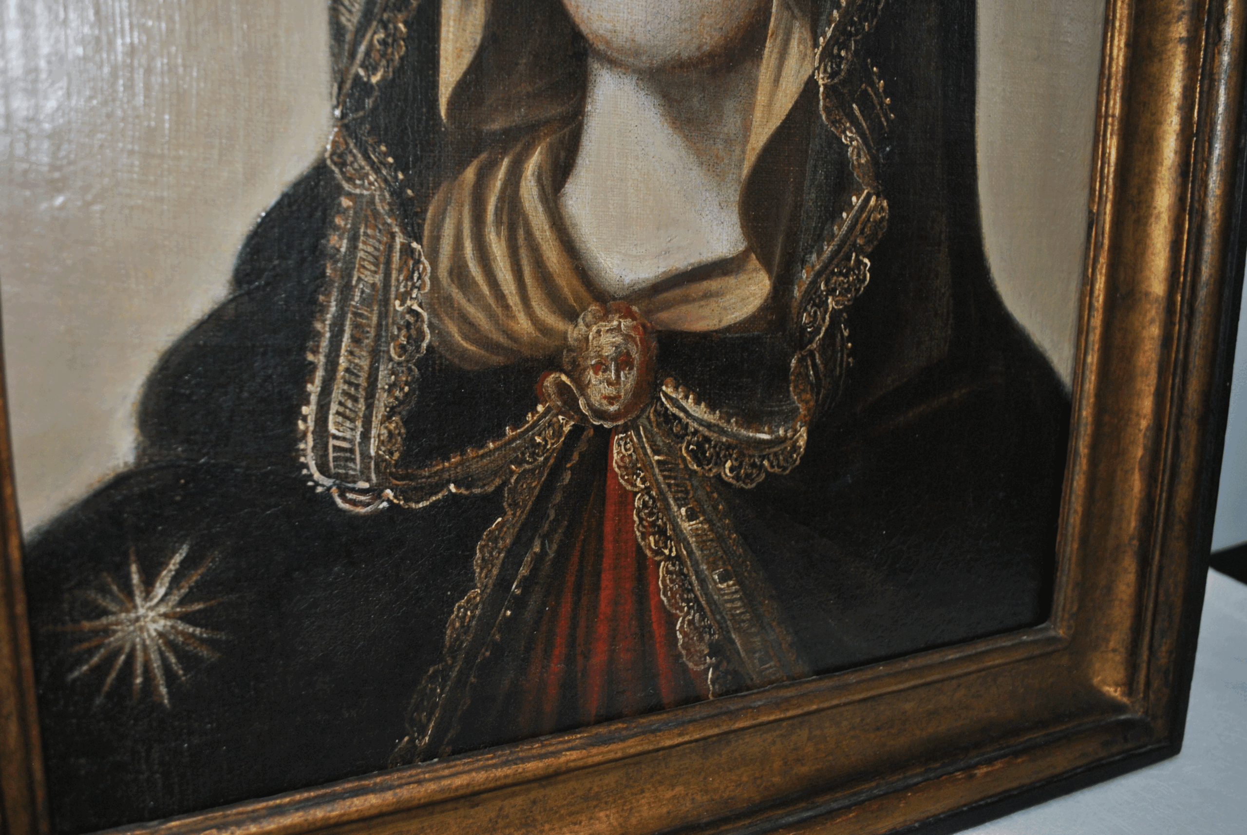 Óleo sobre lienzo Virgen del Popolo - Imagen 8