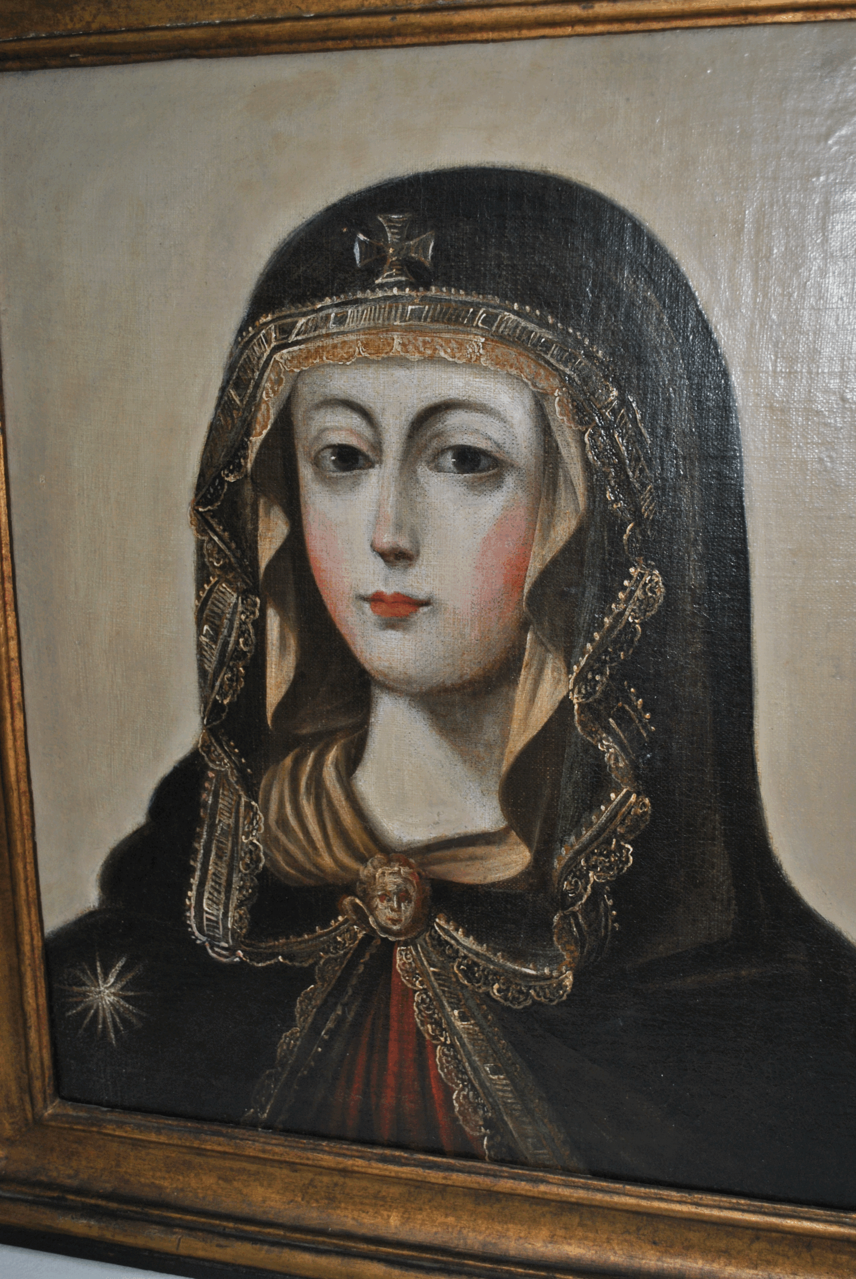 Óleo sobre lienzo Virgen del Popolo - Imagen 9