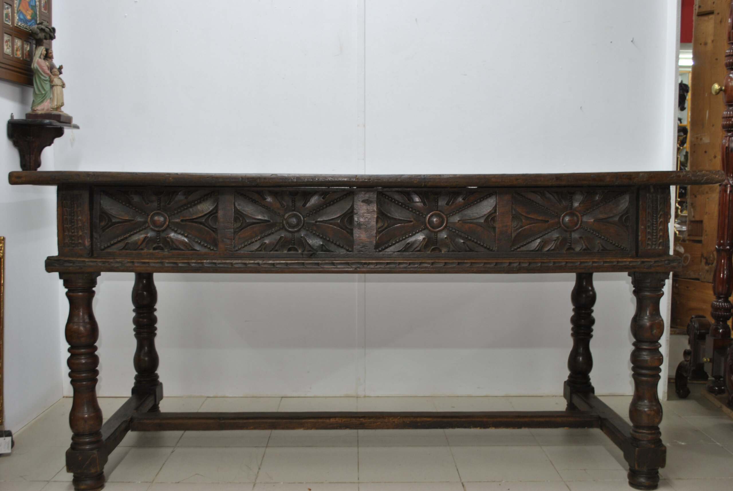 Mesa castellana nogal S.XVIII - Imagen 20