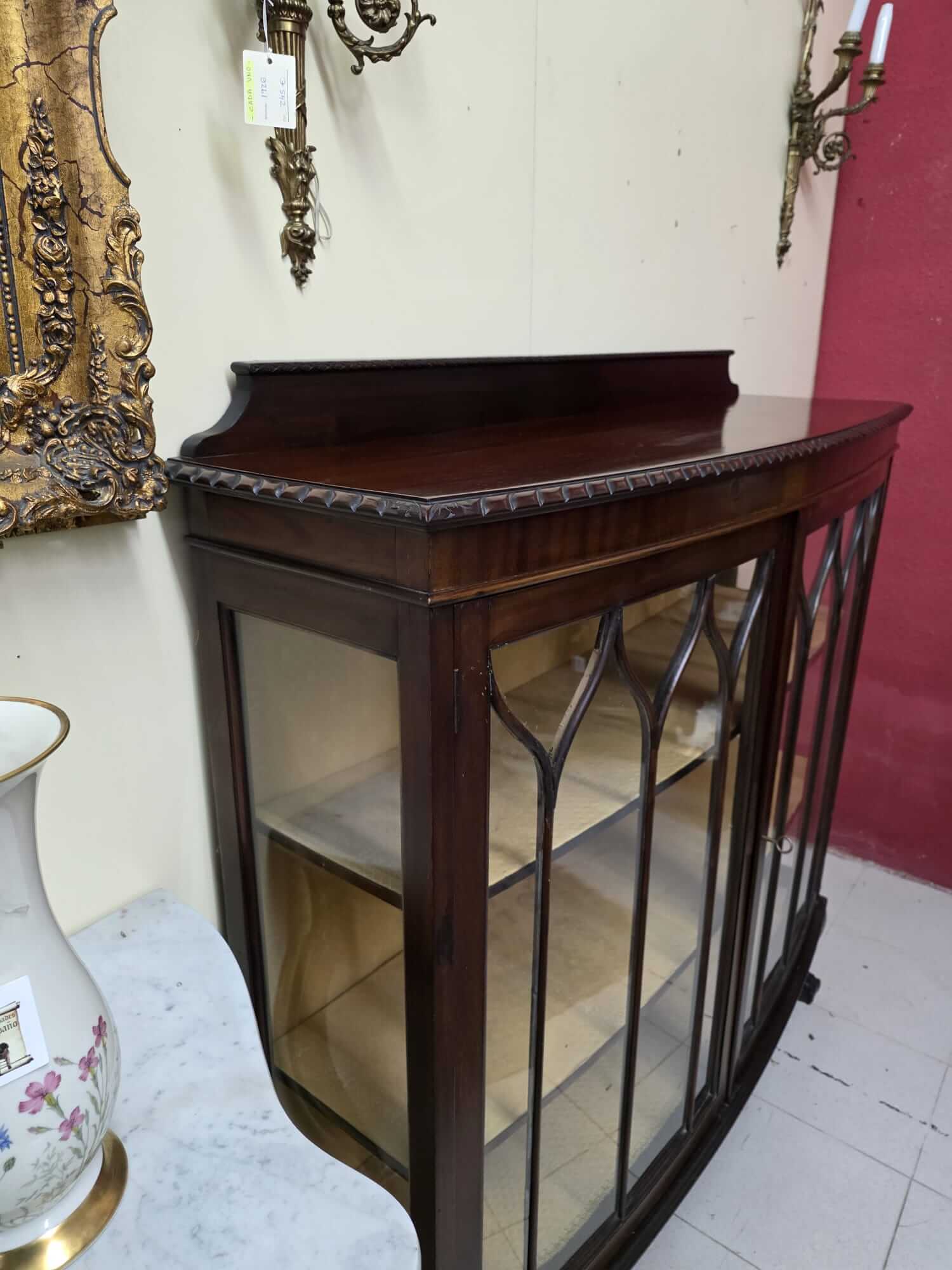 Vitrina inglesa caoba - Imagen 3