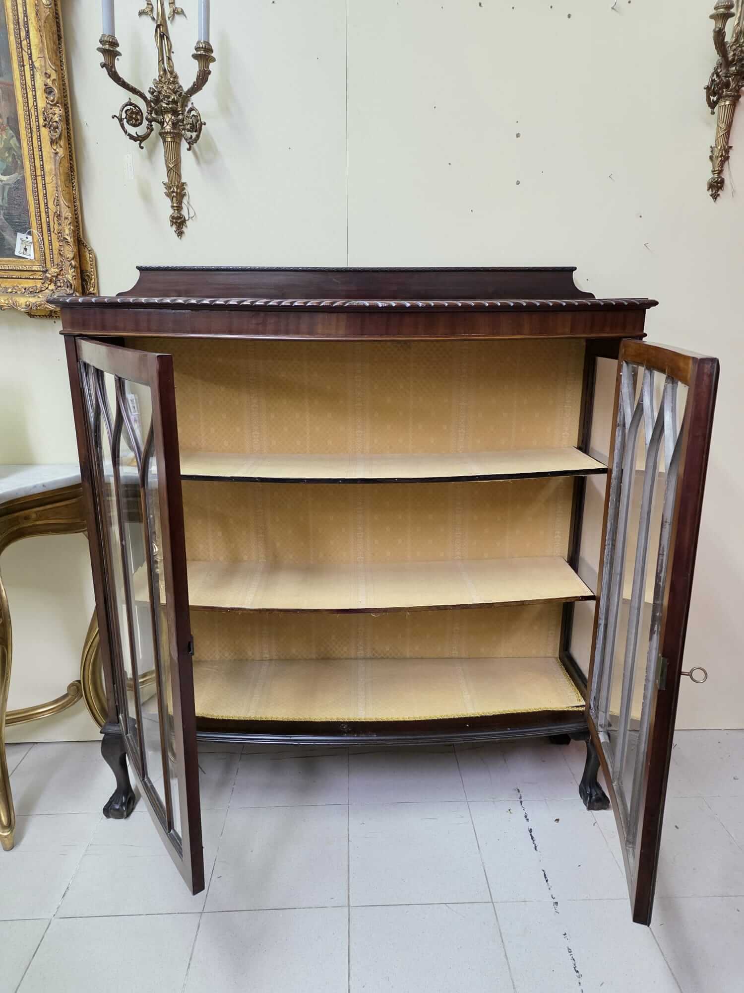 Vitrina inglesa caoba - Imagen 4