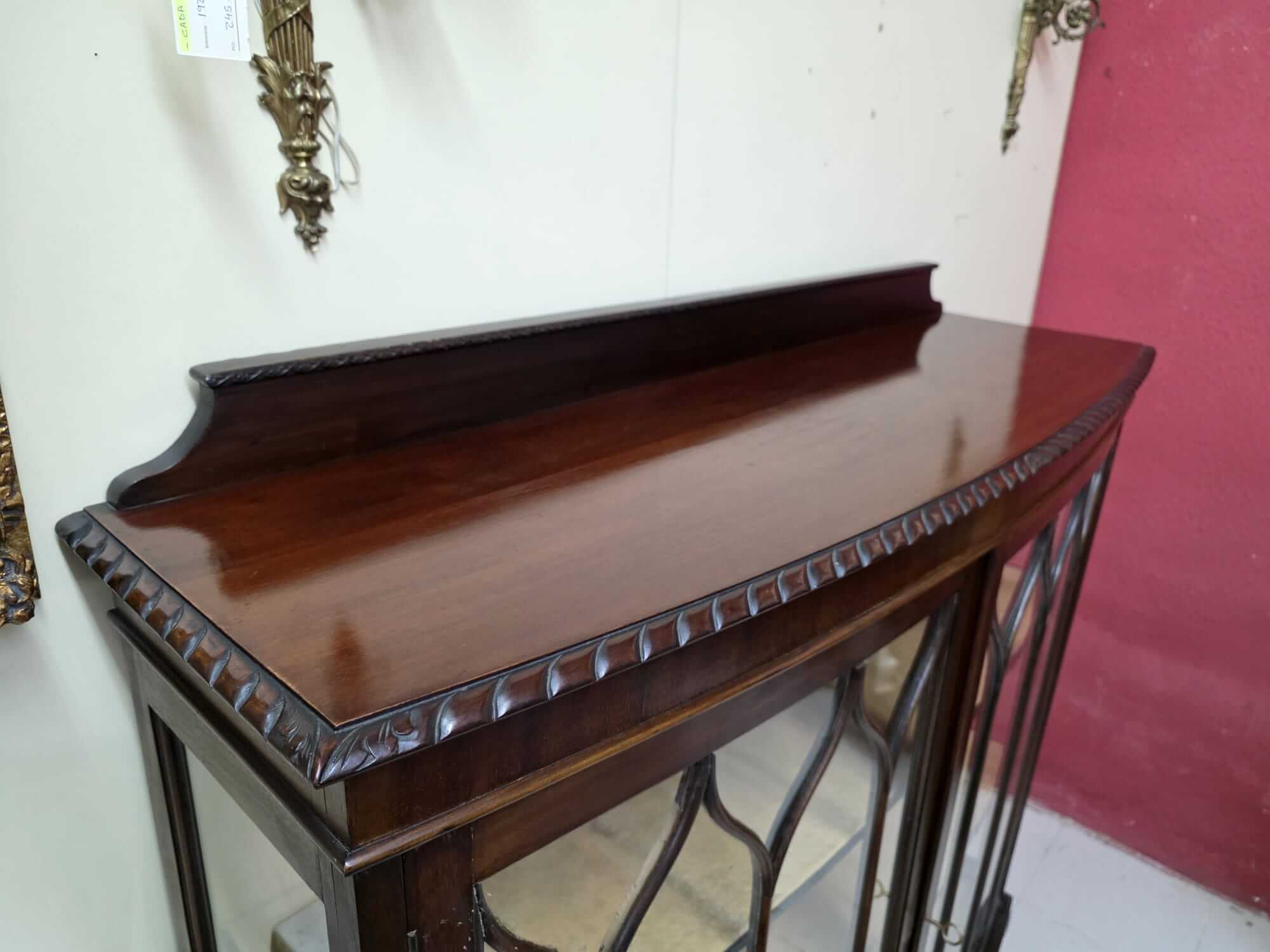 Vitrina inglesa caoba - Imagen 7