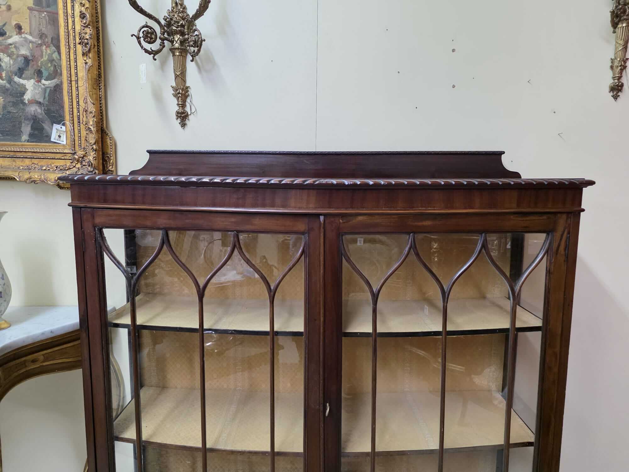 Vitrina inglesa caoba - Imagen 8