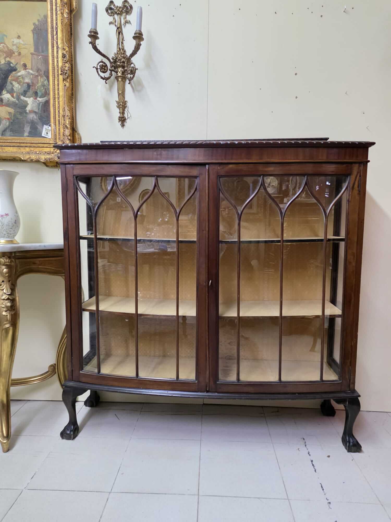 Vitrina inglesa caoba - Imagen 9