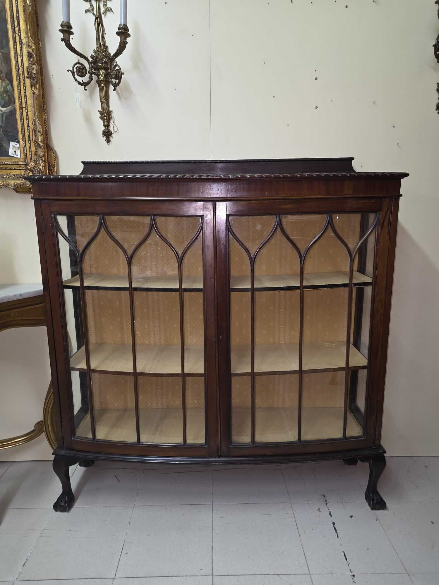 Vitrina inglesa caoba - Imagen 10