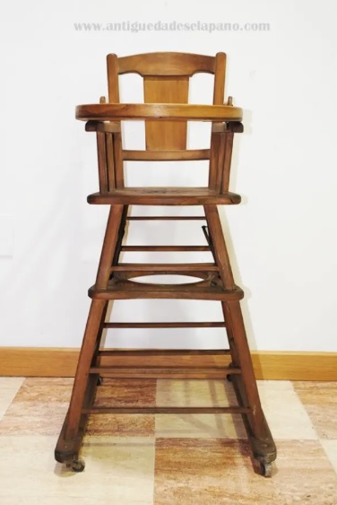 Trona antigua de madera - Imagen 2