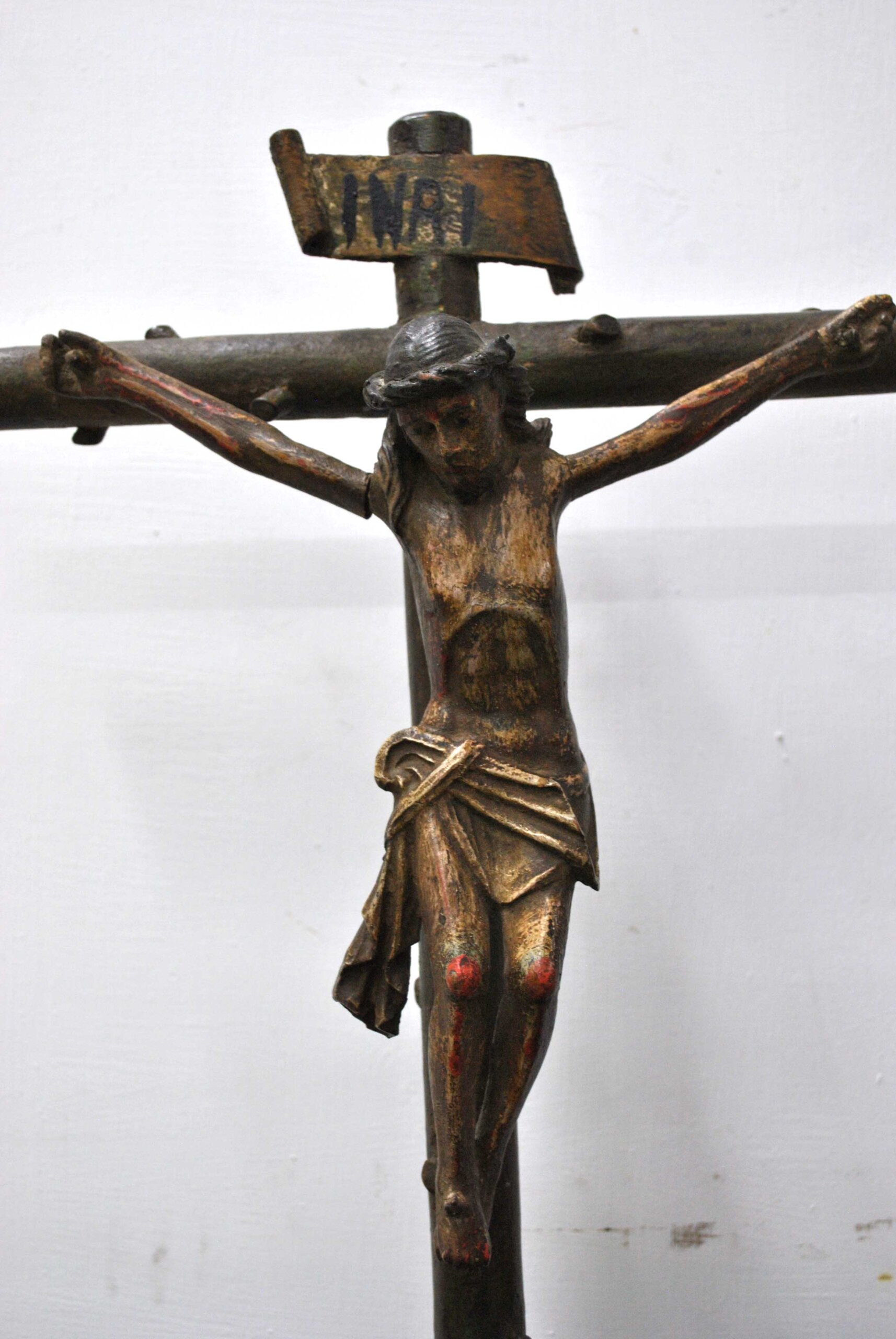 Crucifijo de madera S.XVIII - Imagen 4