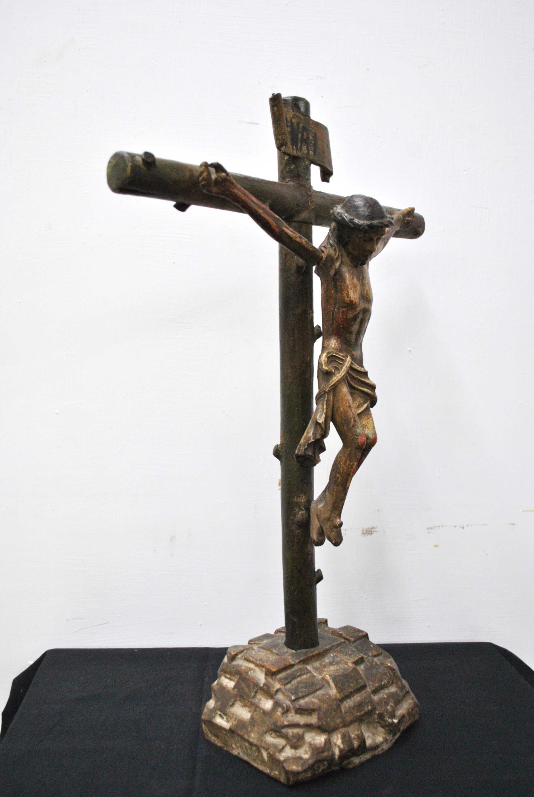 Crucifijo de madera S.XVIII - Imagen 8