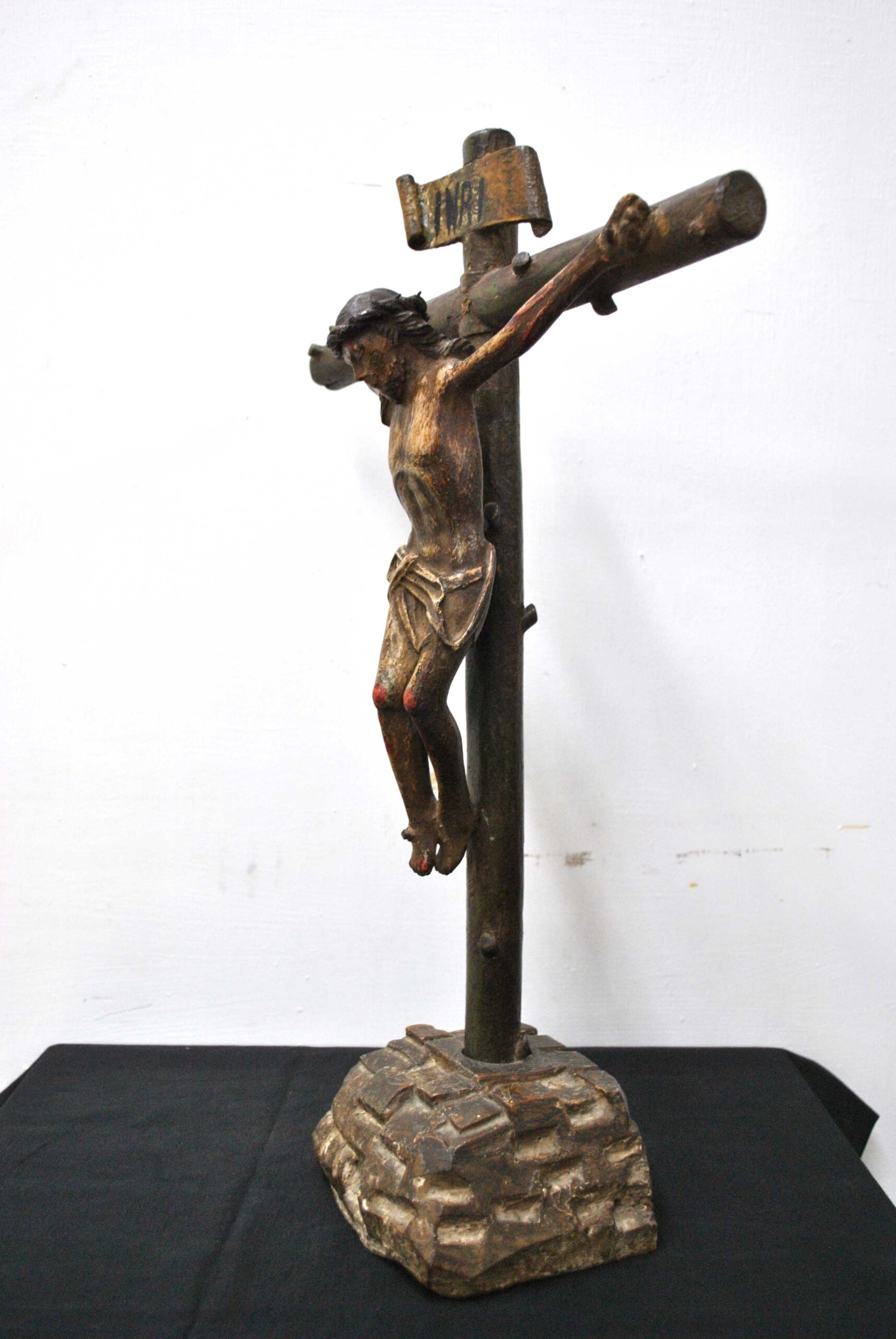 Crucifijo de madera S.XVIII - Imagen 9