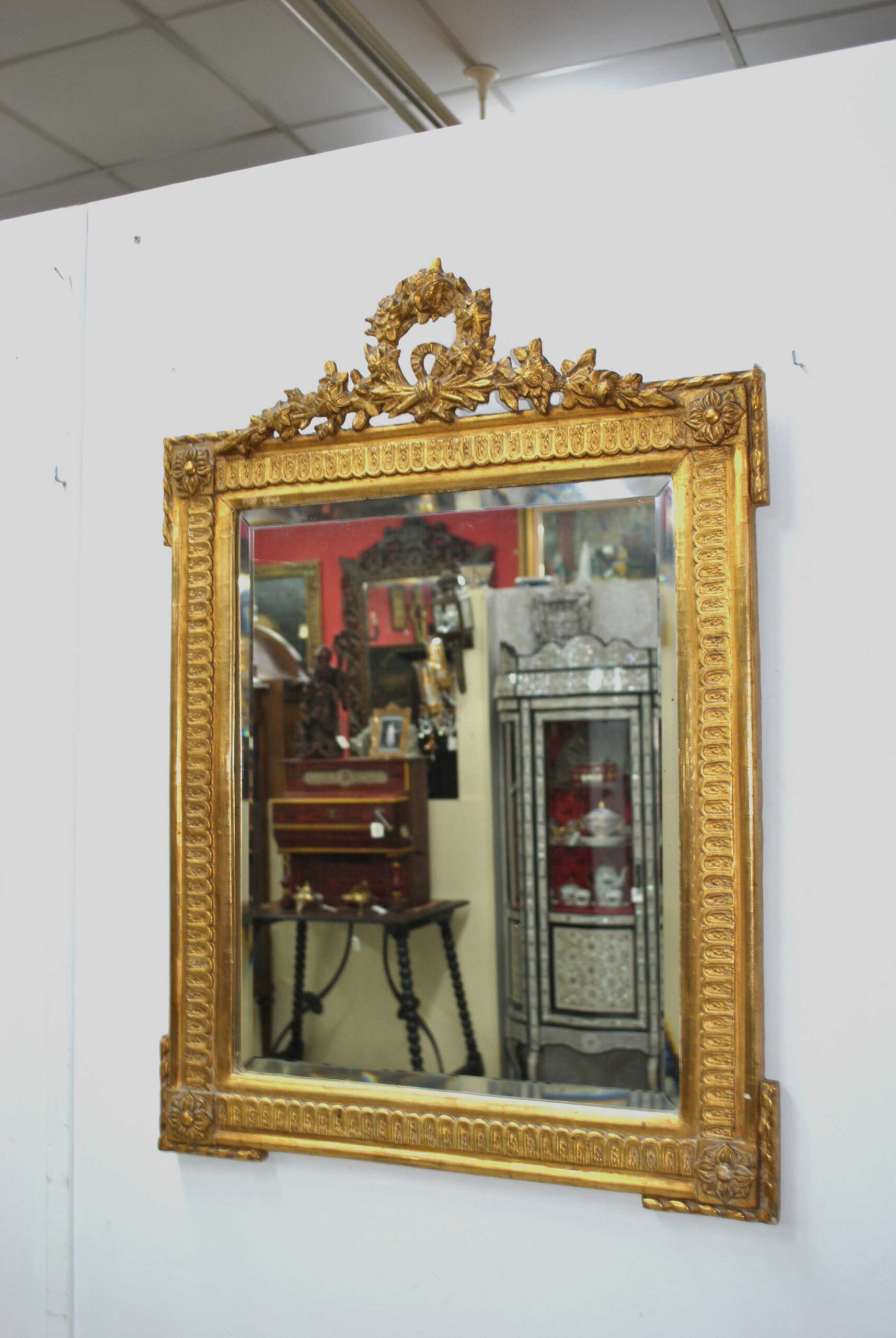 Espejo Isabelino fino pan de oro - Imagen 3