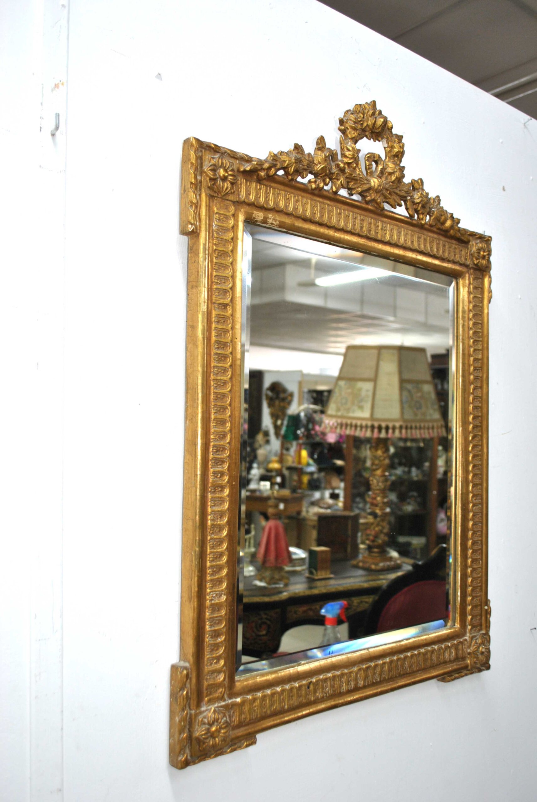 Espejo Isabelino fino pan de oro - Imagen 6