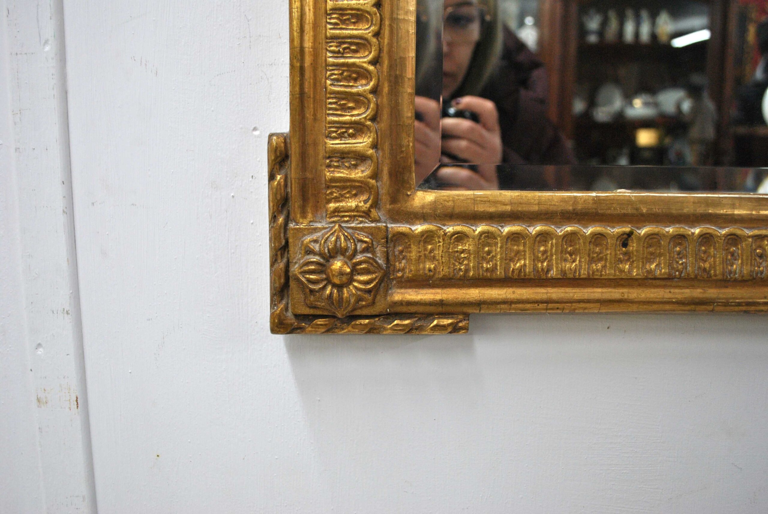 Espejo Isabelino fino pan de oro - Imagen 7