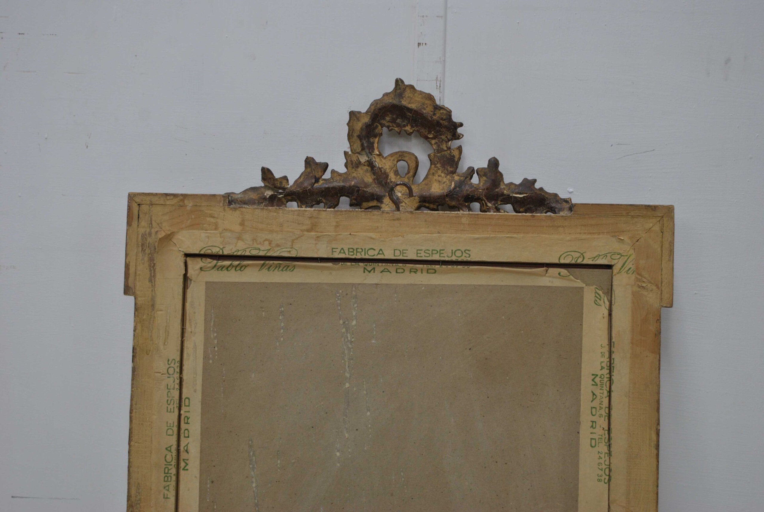 Espejo Isabelino fino pan de oro - Imagen 9