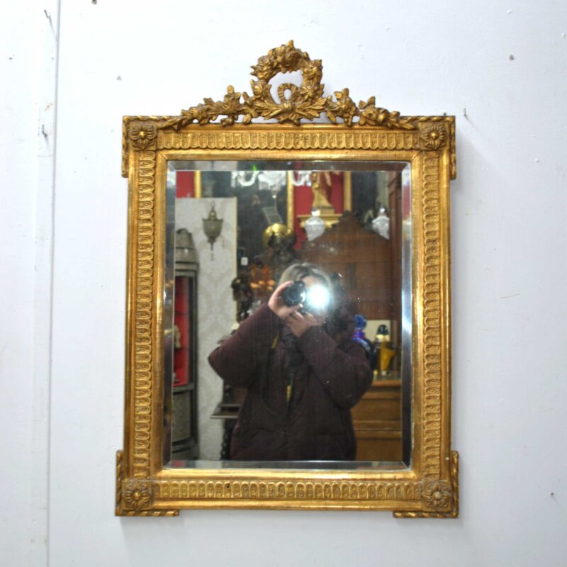 Espejo Isabelino fino pan de oro