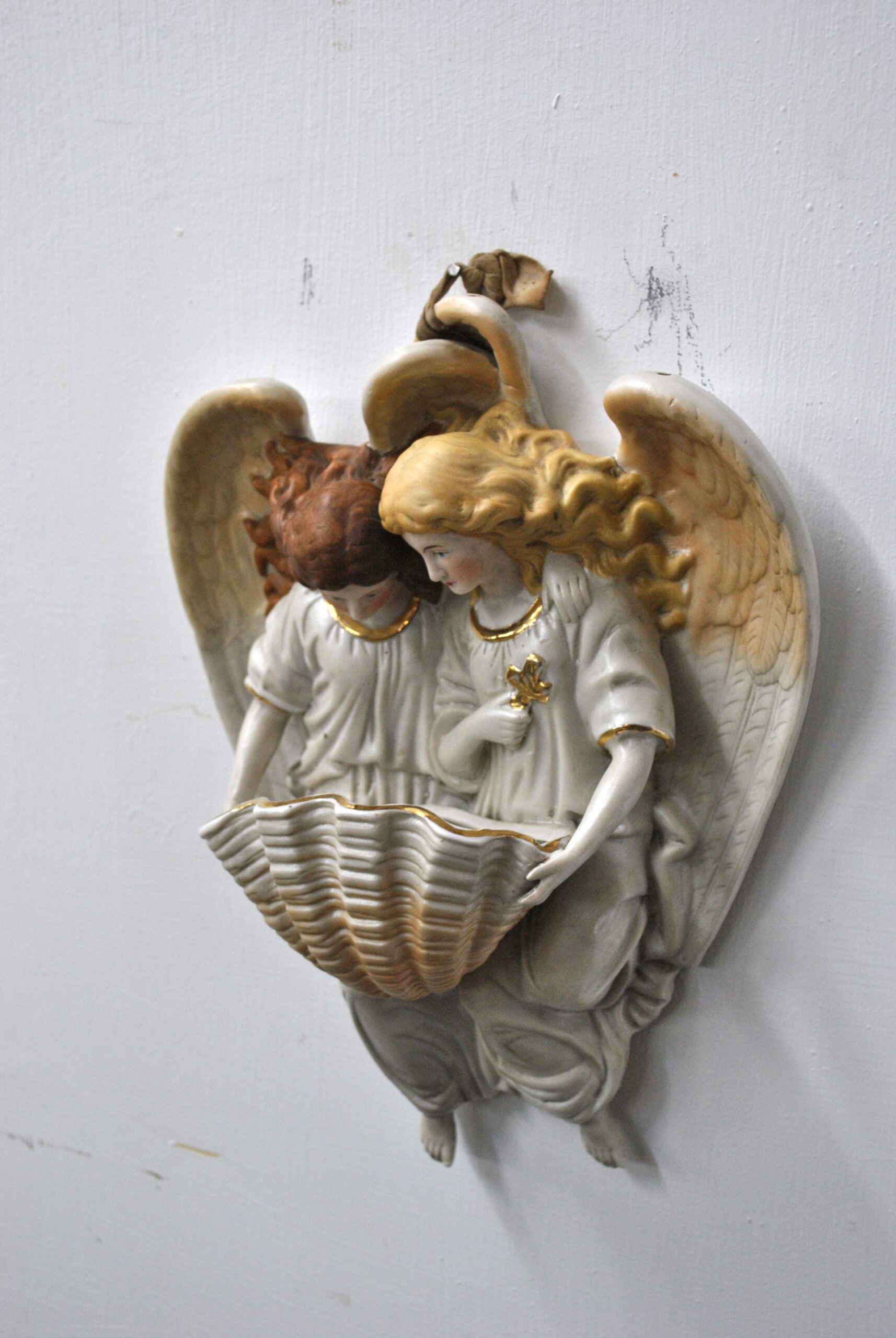 Benditera porcelana ángeles - Imagen 5