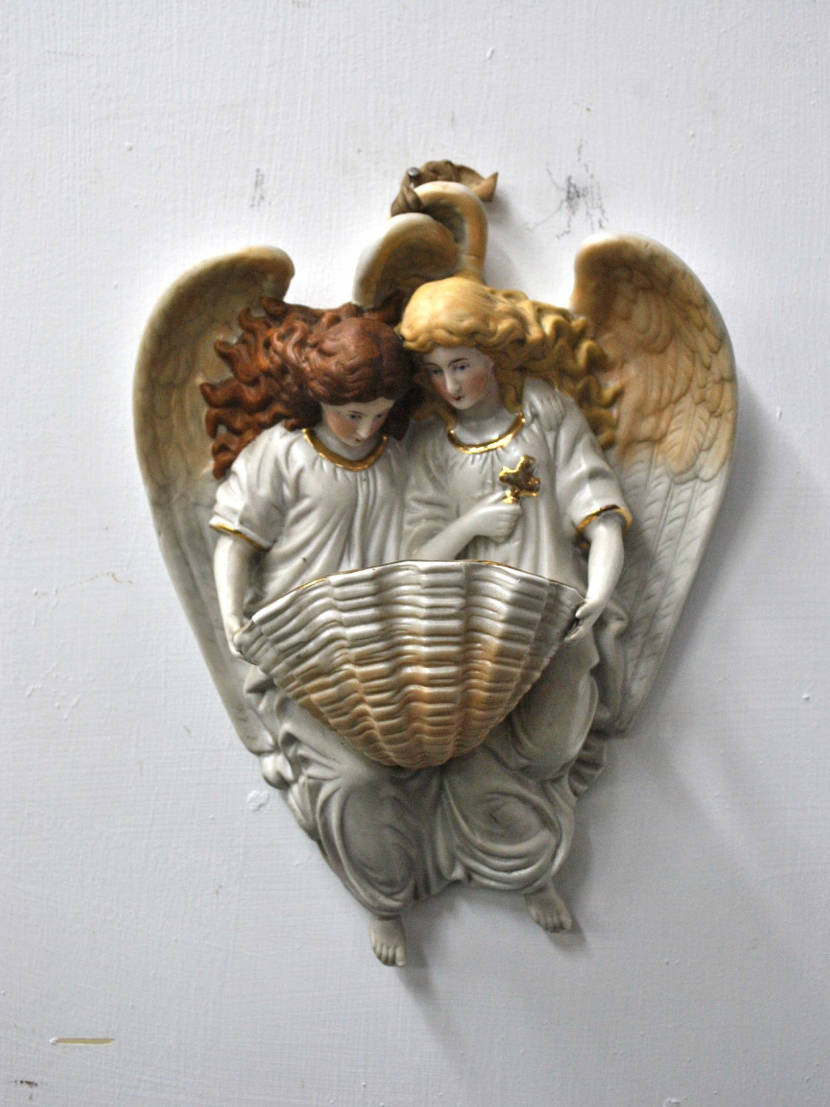 Benditera porcelana ángeles