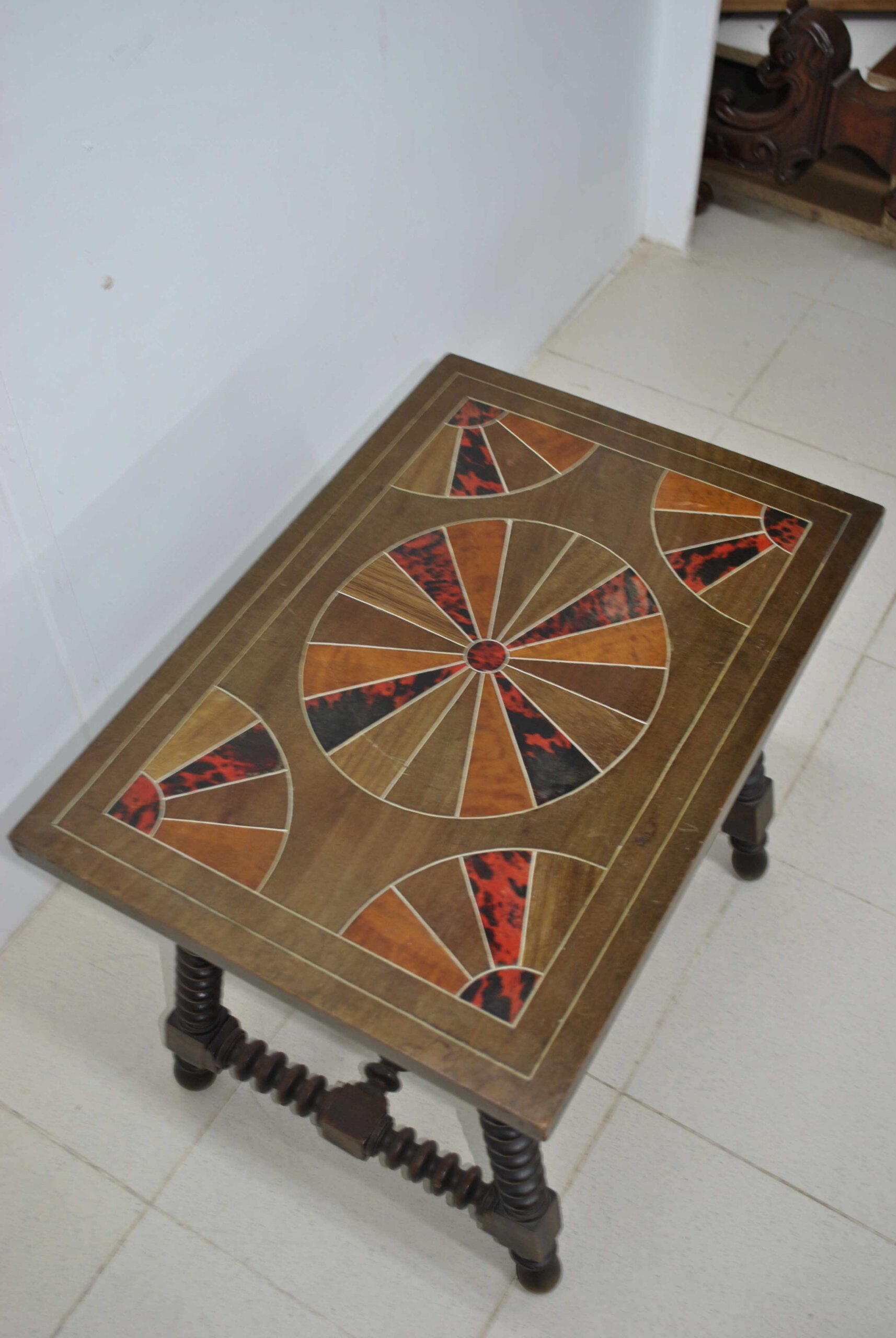 Mesita Alfonsina tablero marquetería - Imagen 3