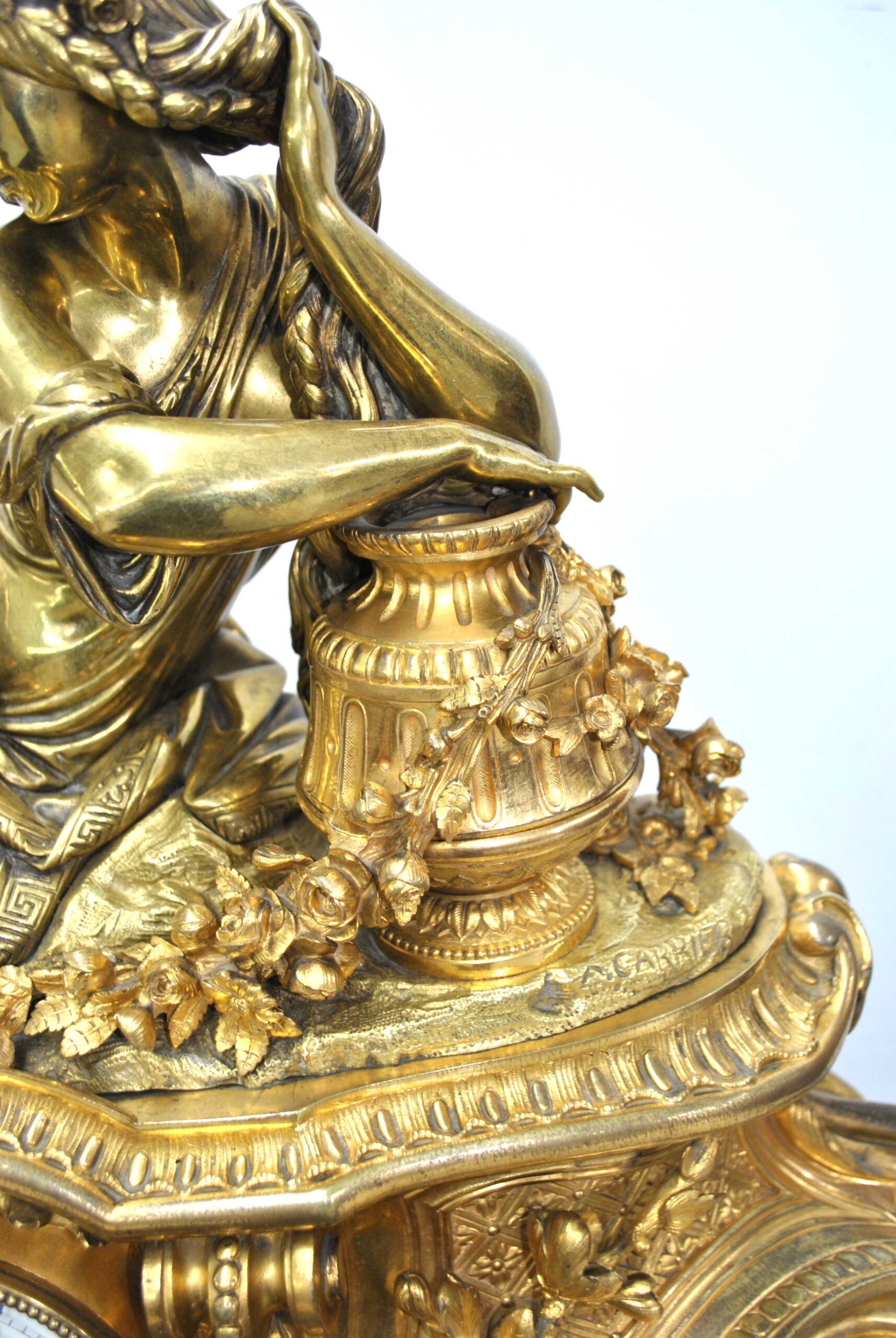 Reloj de bronce al mercurio firma A. Carrier - Imagen 2