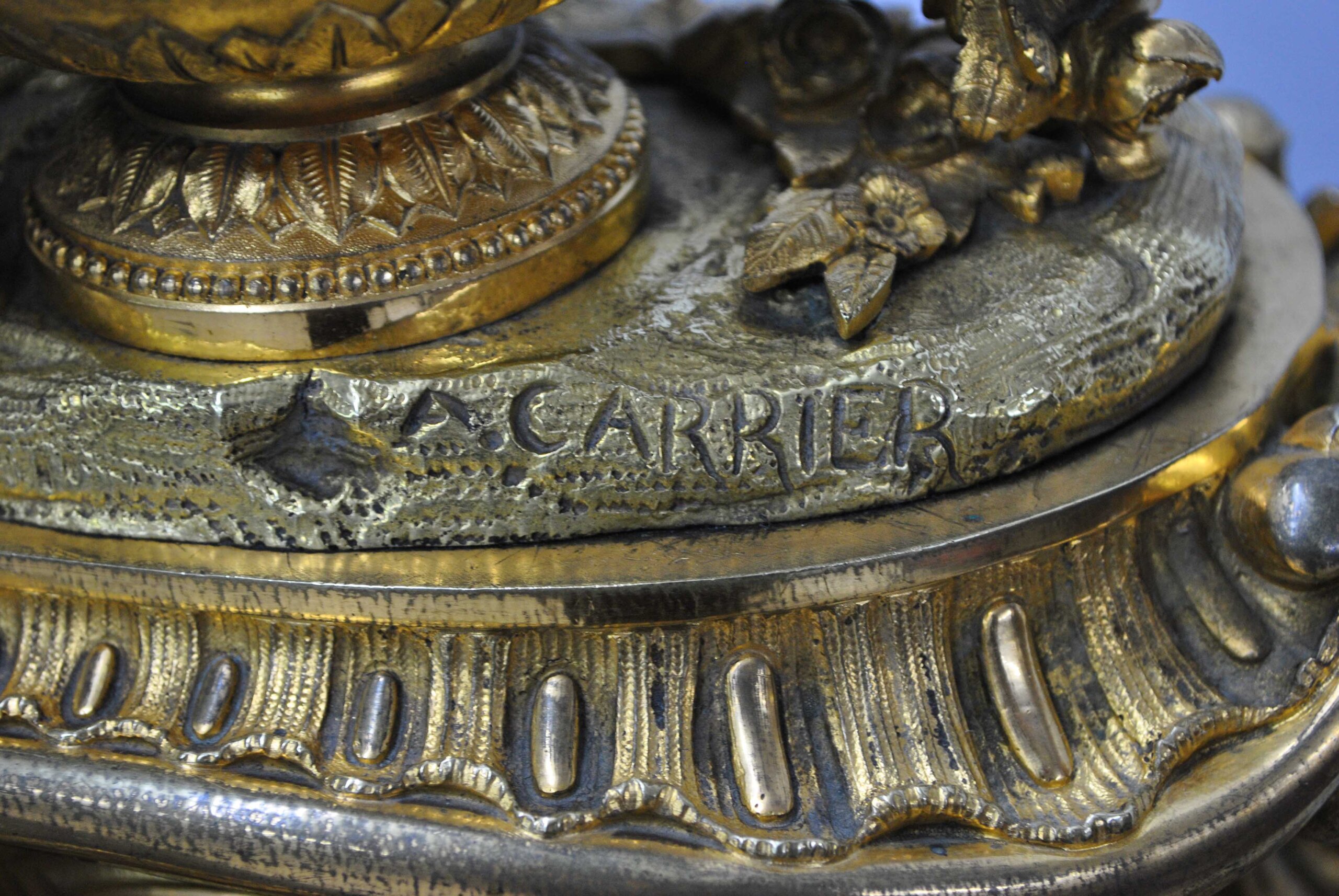 Reloj de bronce al mercurio firma A. Carrier - Imagen 9