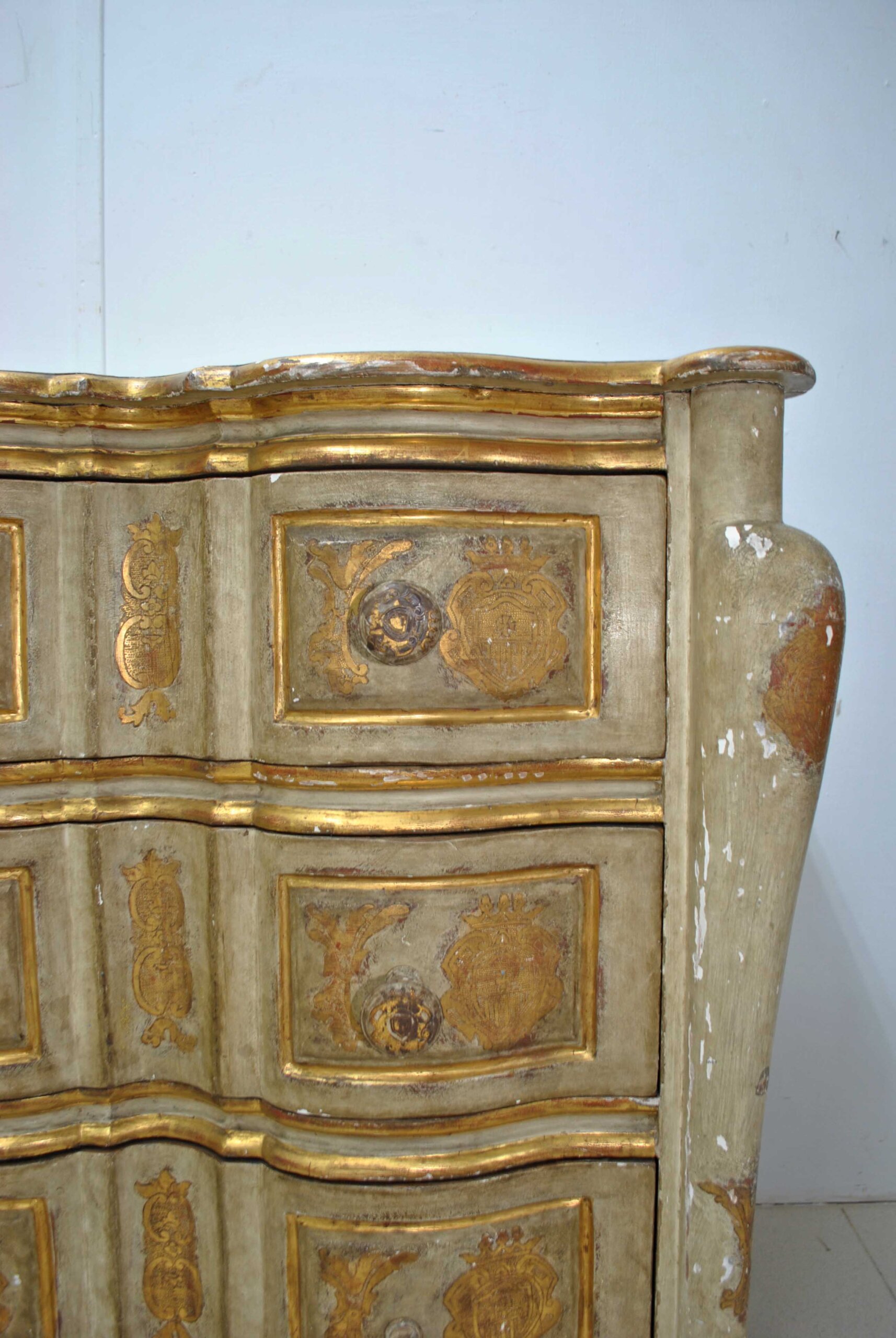 Cómoda S.XVIII madera policromada - Imagen 11