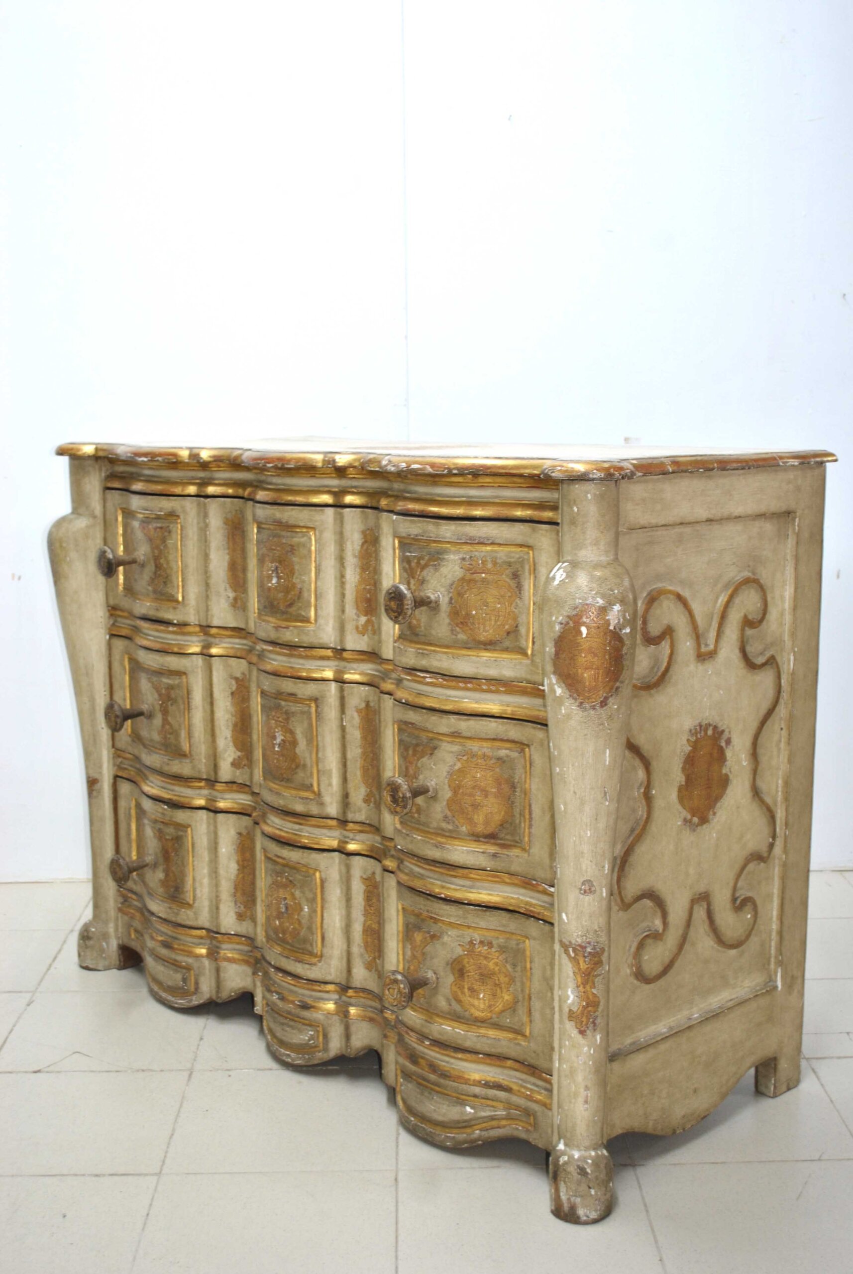 Cómoda S.XVIII madera policromada - Imagen 19