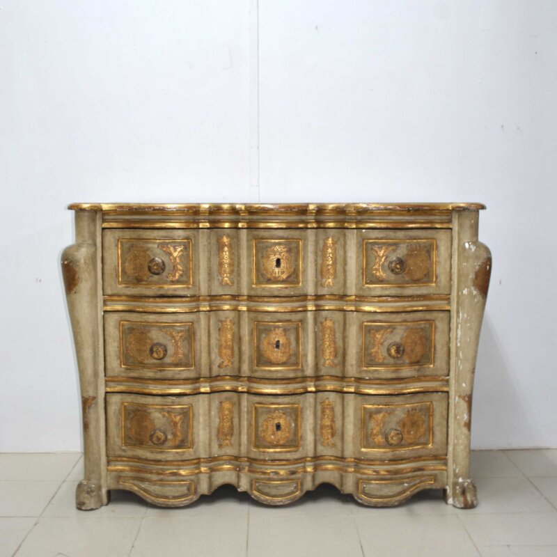 Cómoda S.XVIII madera policromada