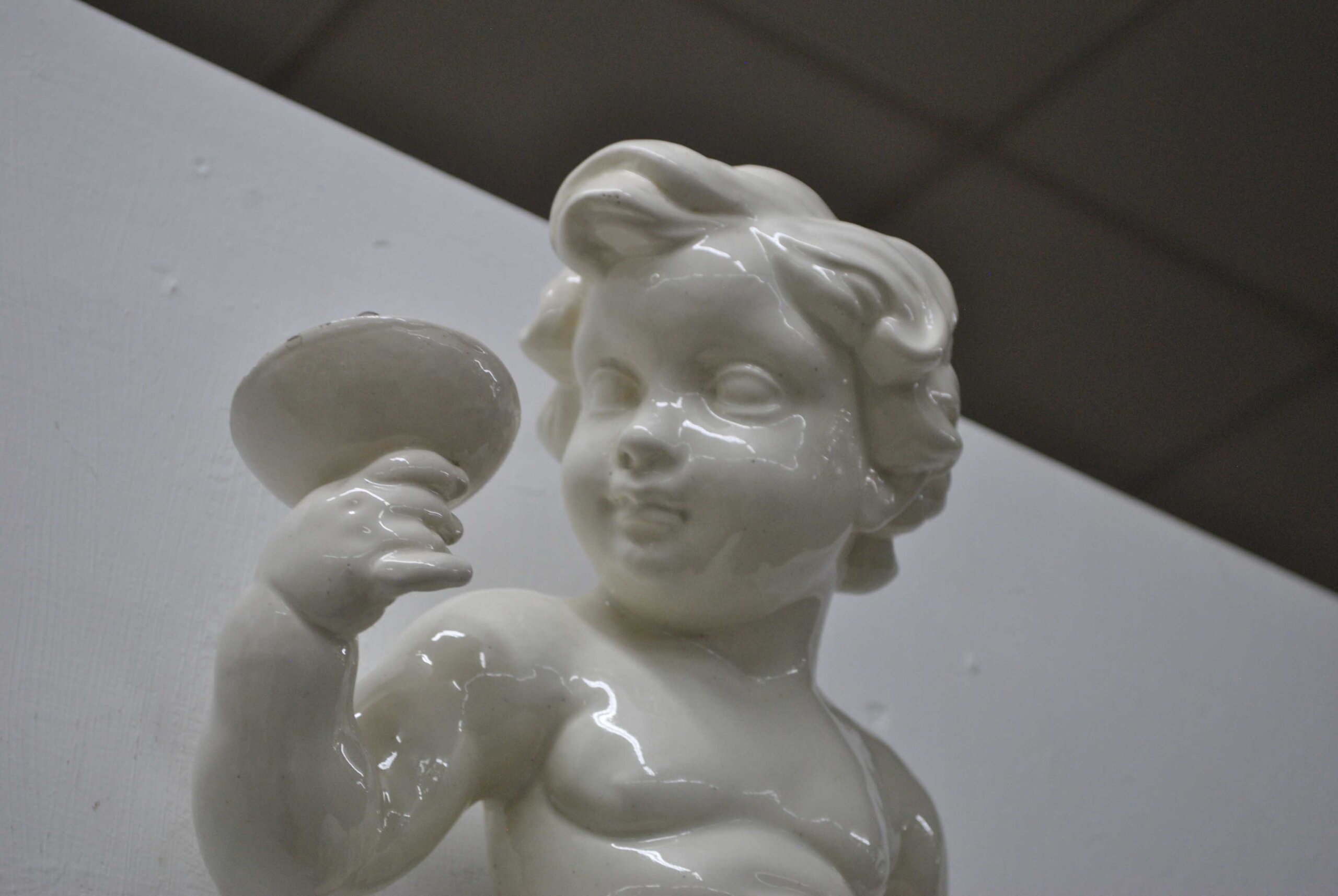 Apliques porcelana angelitos portavelas - Imagen 7