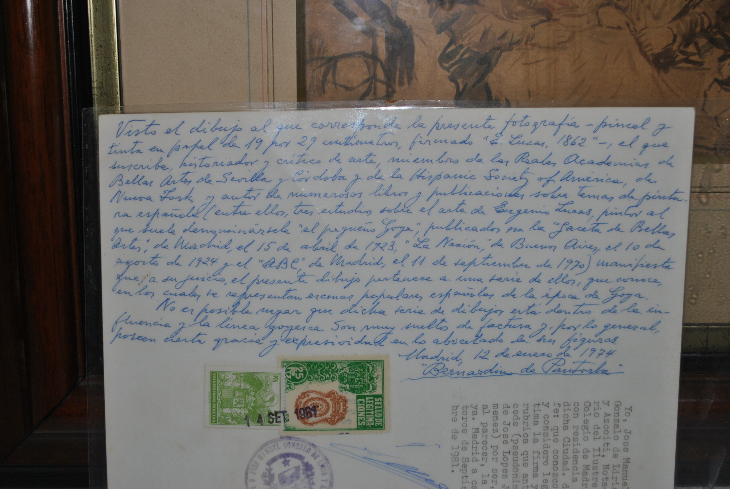Grabados goyescos firmados E. Lucas - Imagen 11