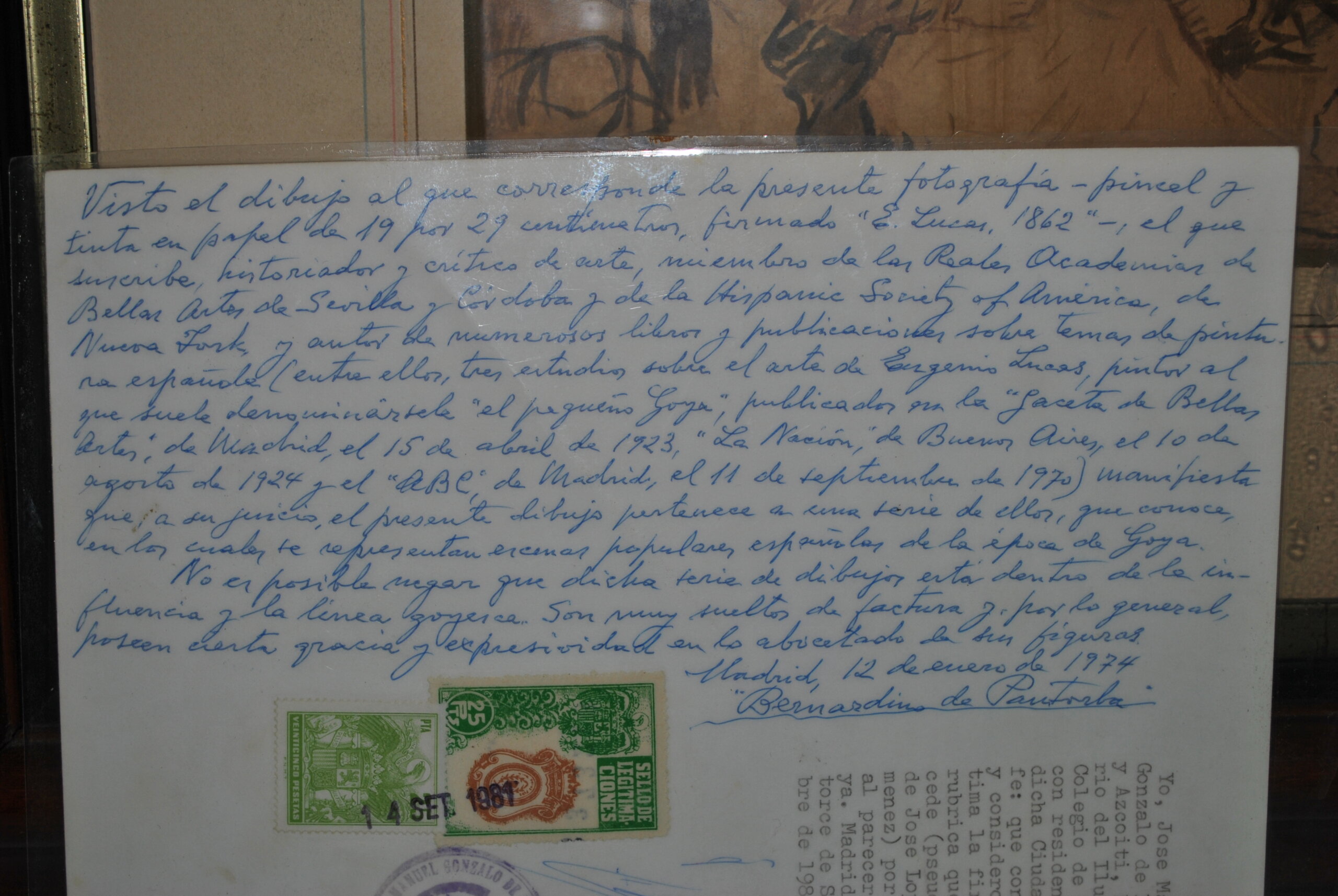 Grabados goyescos firmados E. Lucas - Imagen 12