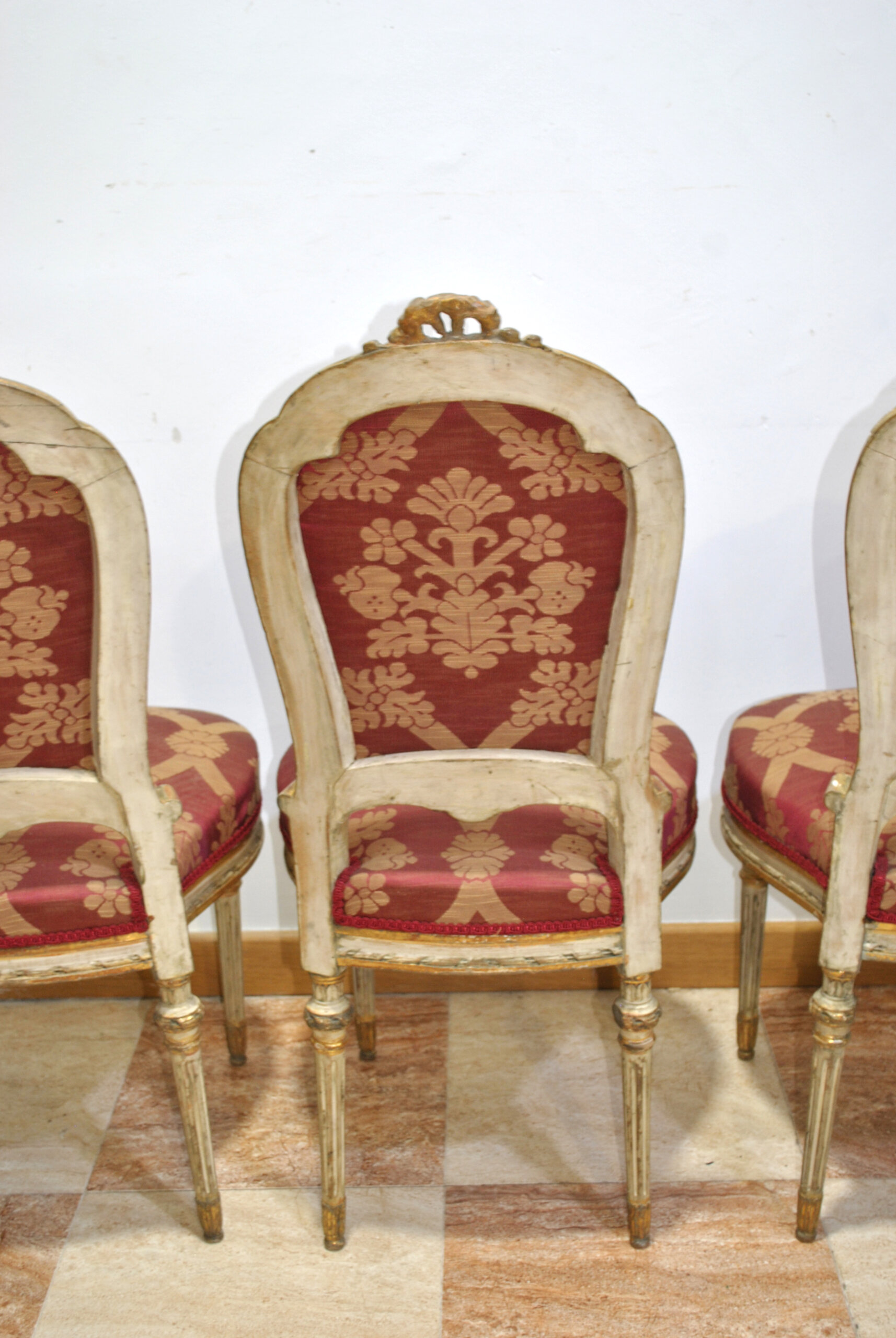 Conjunto 4 sillas estilo Luis XVI - Imagen 6