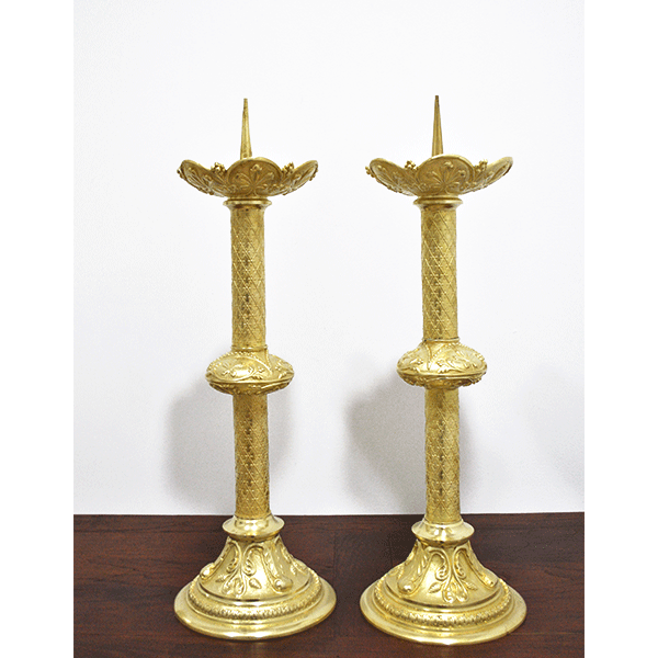 Hacheros bronce sobredorado