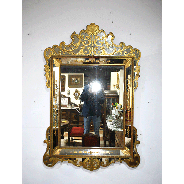 Espejo antiguo Luis XV oro