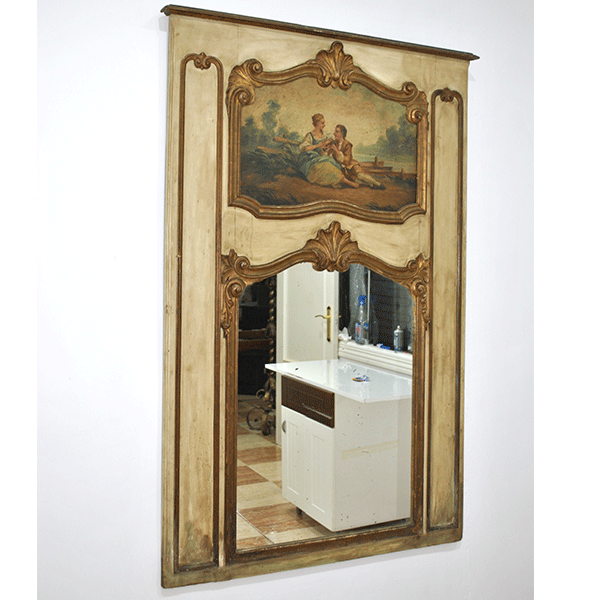 Espejo trumeau escena pintada