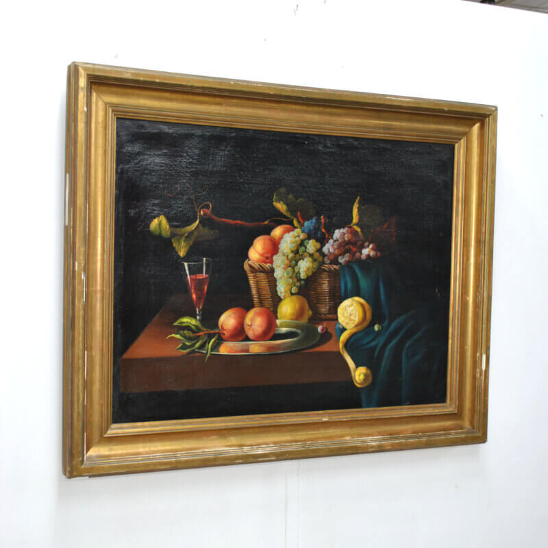 Óleo bodegón frutas