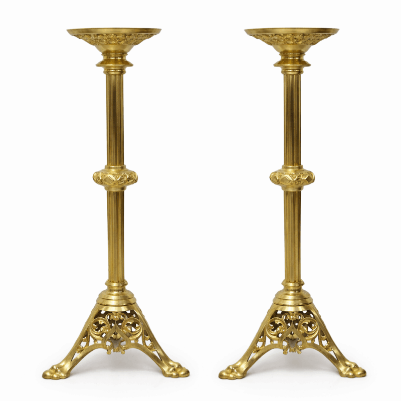 Gran pareja de hacheros bronce