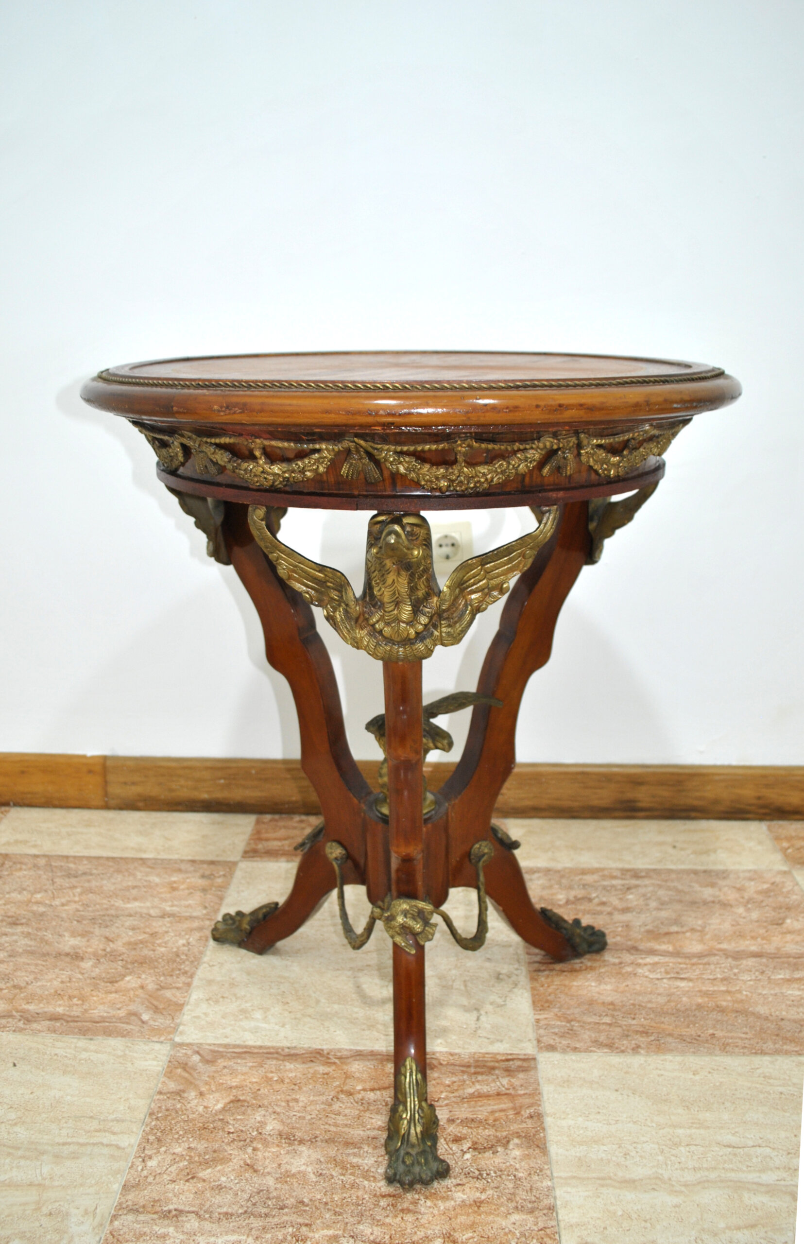 Mesa velador estilo Imperio - Imagen 6