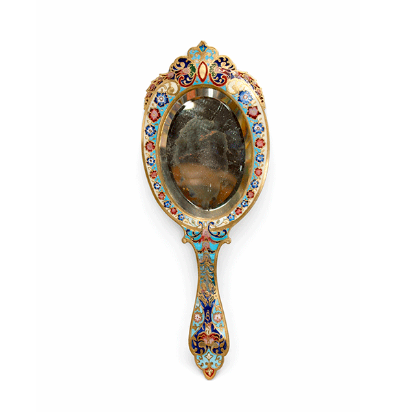 Espejo tocador cloisonné