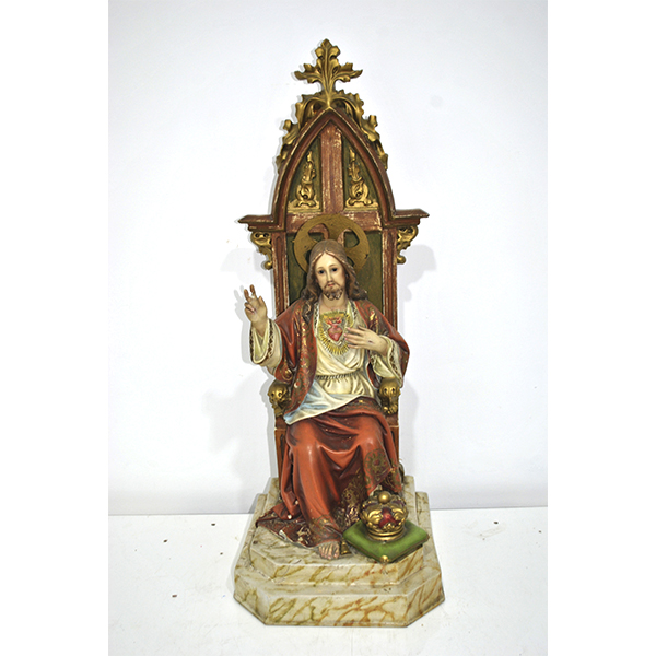 Figura Sagrado Corazón entronizado