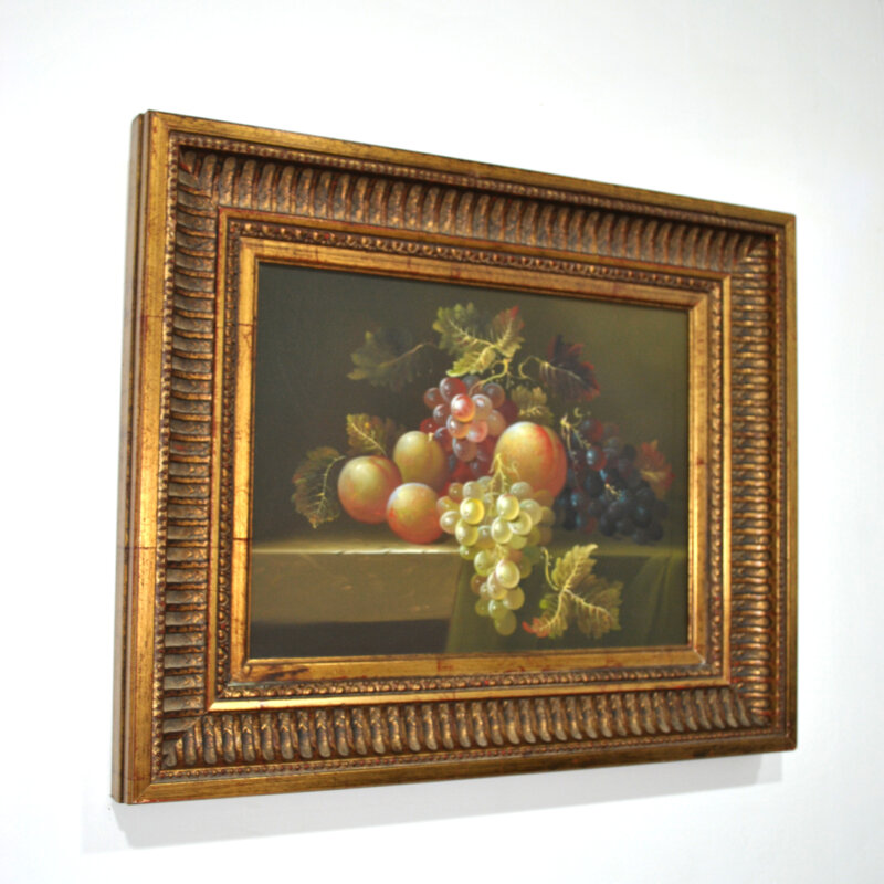 Cuadro bodegón óleo frutas