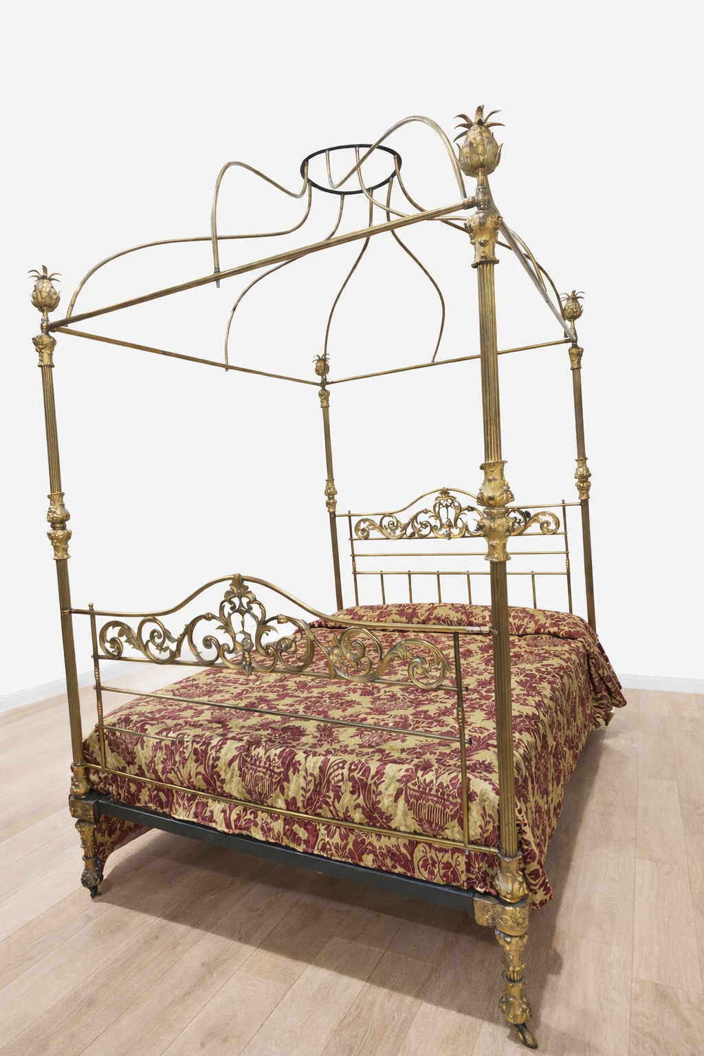 Cama antigua Isabelina con dosel - Imagen 2