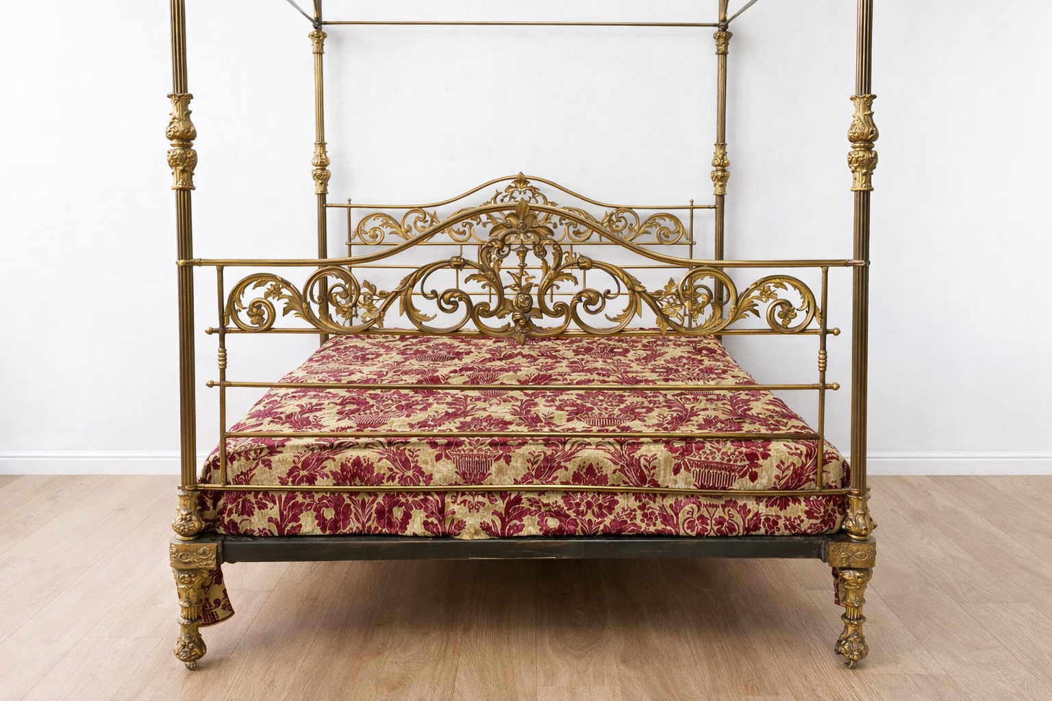 Cama antigua Isabelina con dosel - Imagen 5