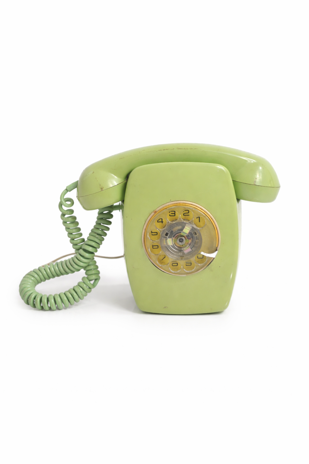Teléfono antiguo baquelita verde