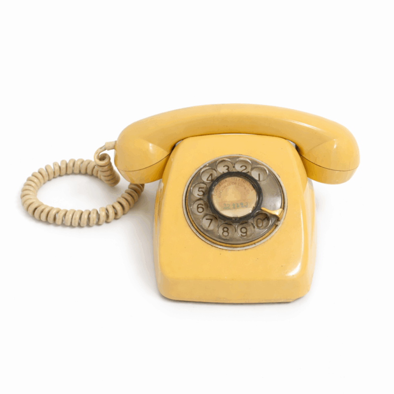Teléfono antiguo baquelita crema
